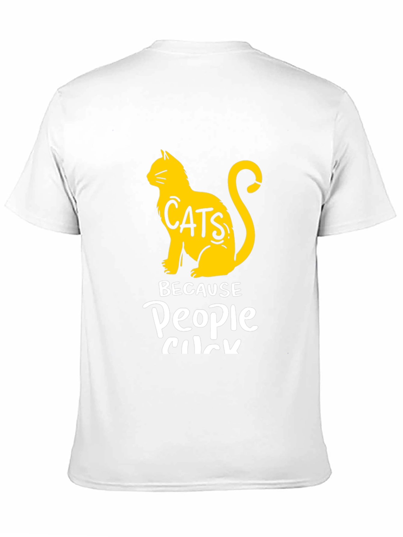Black Cats Because People Suck Graphic T-Shirt view 11