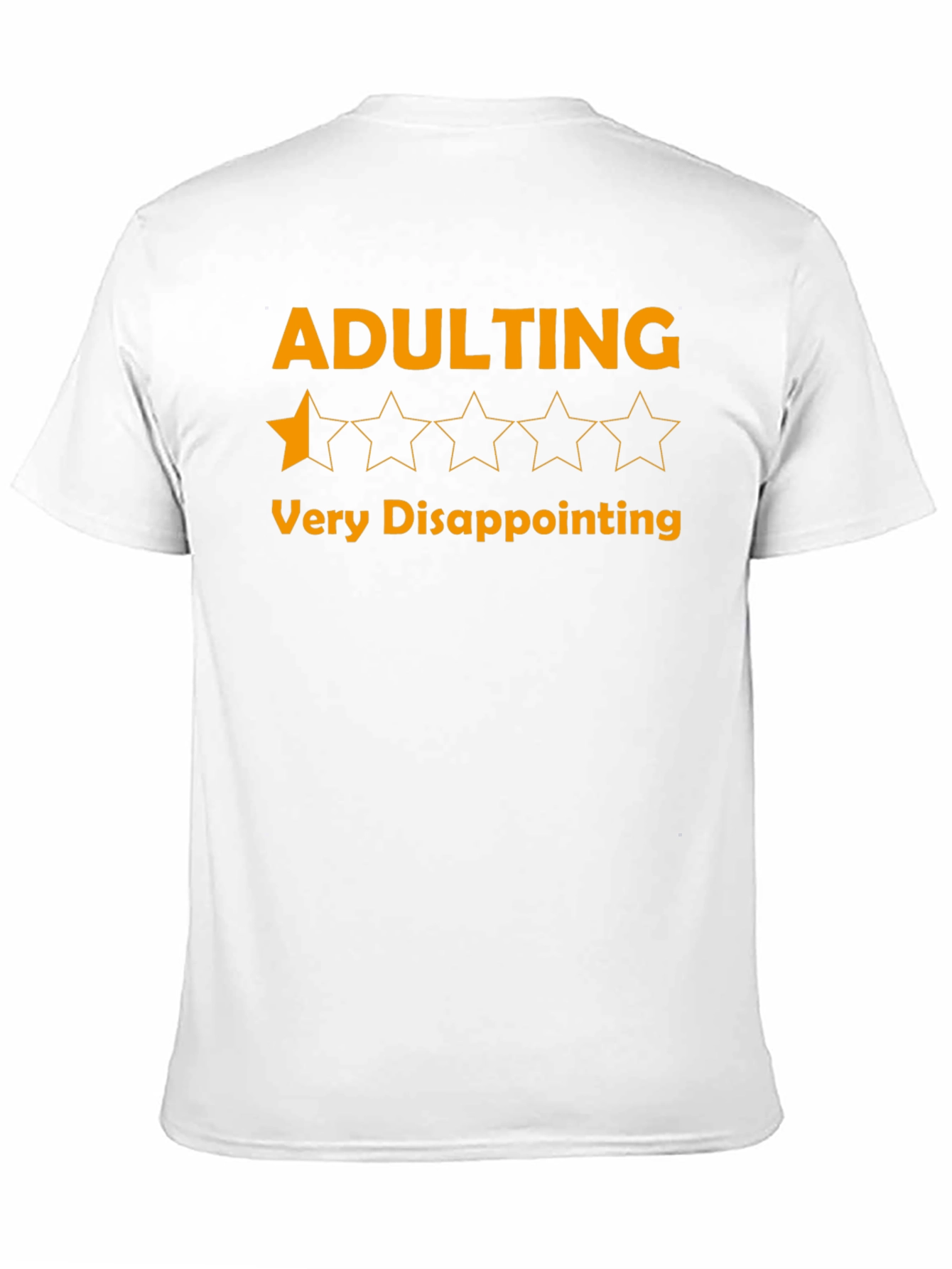 Black Adulting One-Star Disappointment Graphic Tee view 11