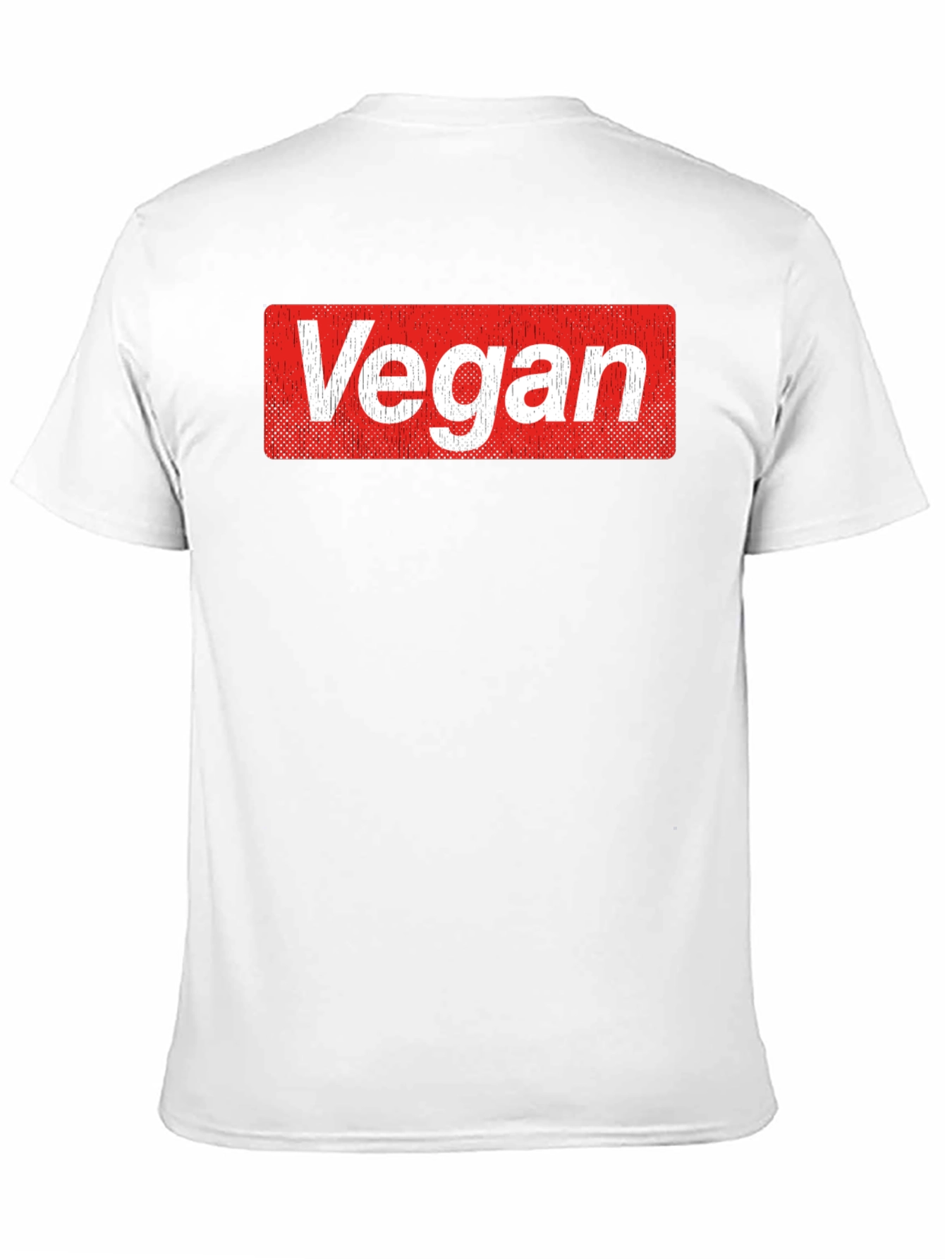 Black Vegan Logo T-Shirt - Soft Cotton Blend Casual Tee view 11