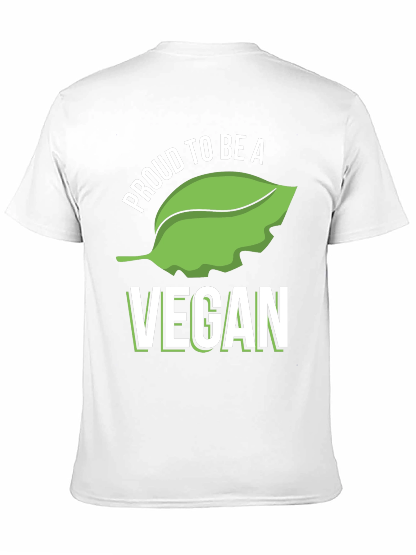 Black Proud Vegan T-Shirt - Black Cotton Blend view 11