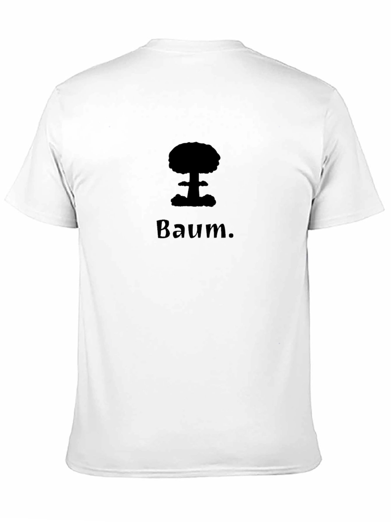 Black Baum Graphic Tee - Unisex Black Cotton T-Shirt view 11