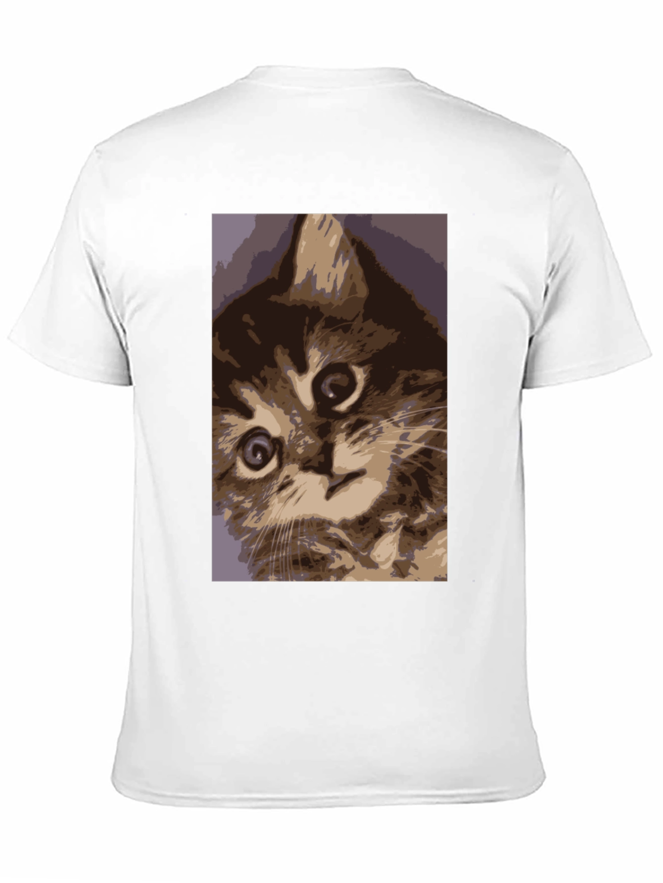 Black Curious Kitten Graphic Tee - Soft Cotton Comfort view 11