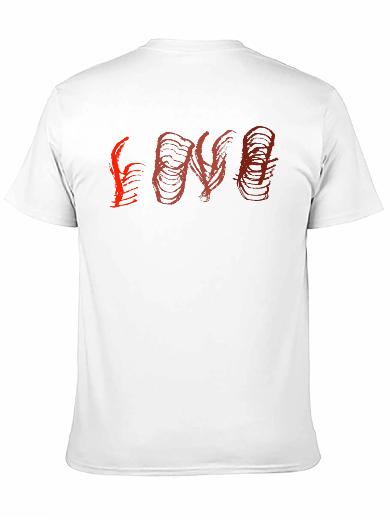 Black Abstract 'Love' Graphic Black T-Shirt view 11