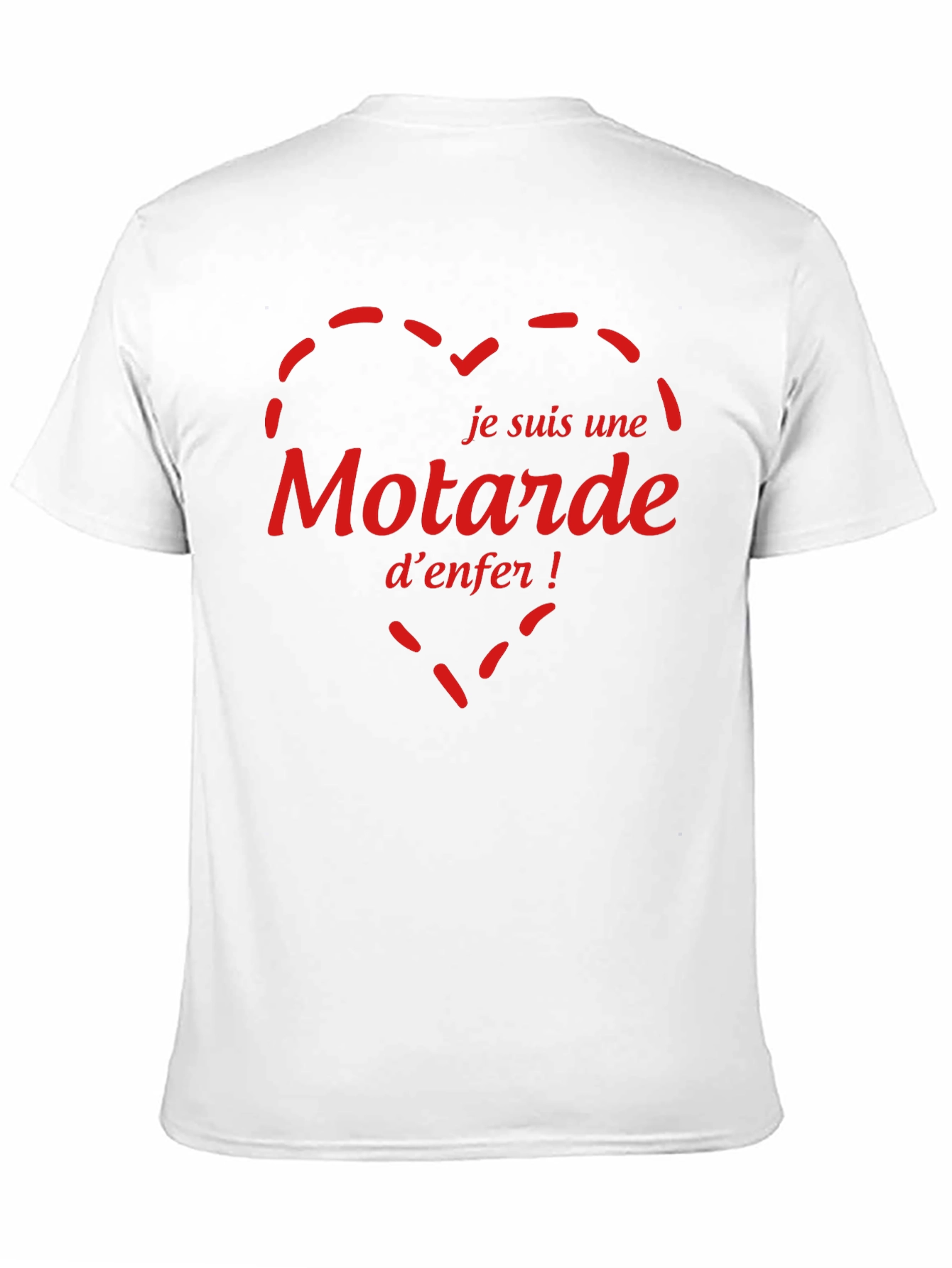 Black Je Suis Une Motarde D'Enfer T-Shirt view 11