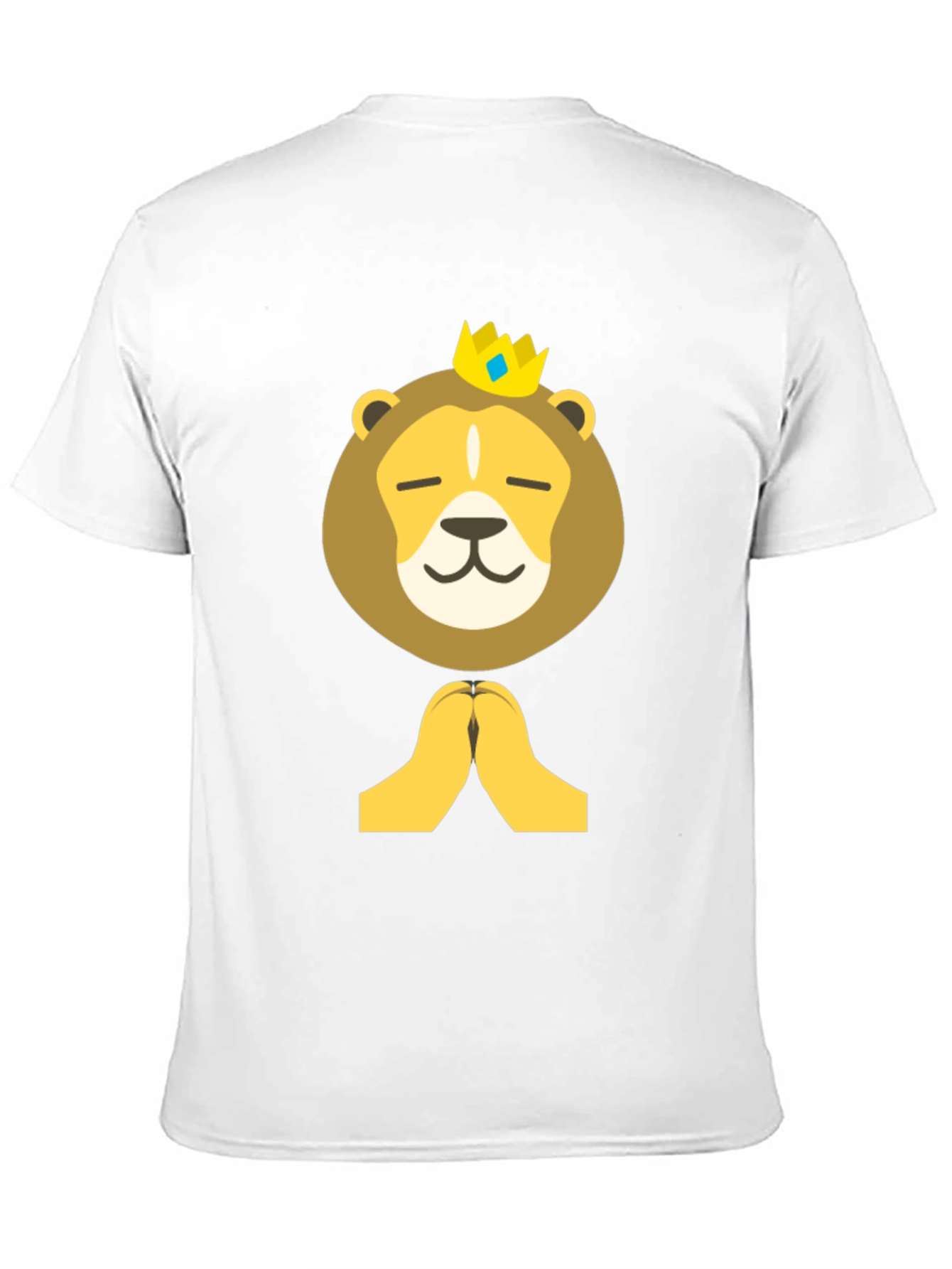 Black Lion King Emoji T-Shirt - Black Cotton Tee view 11