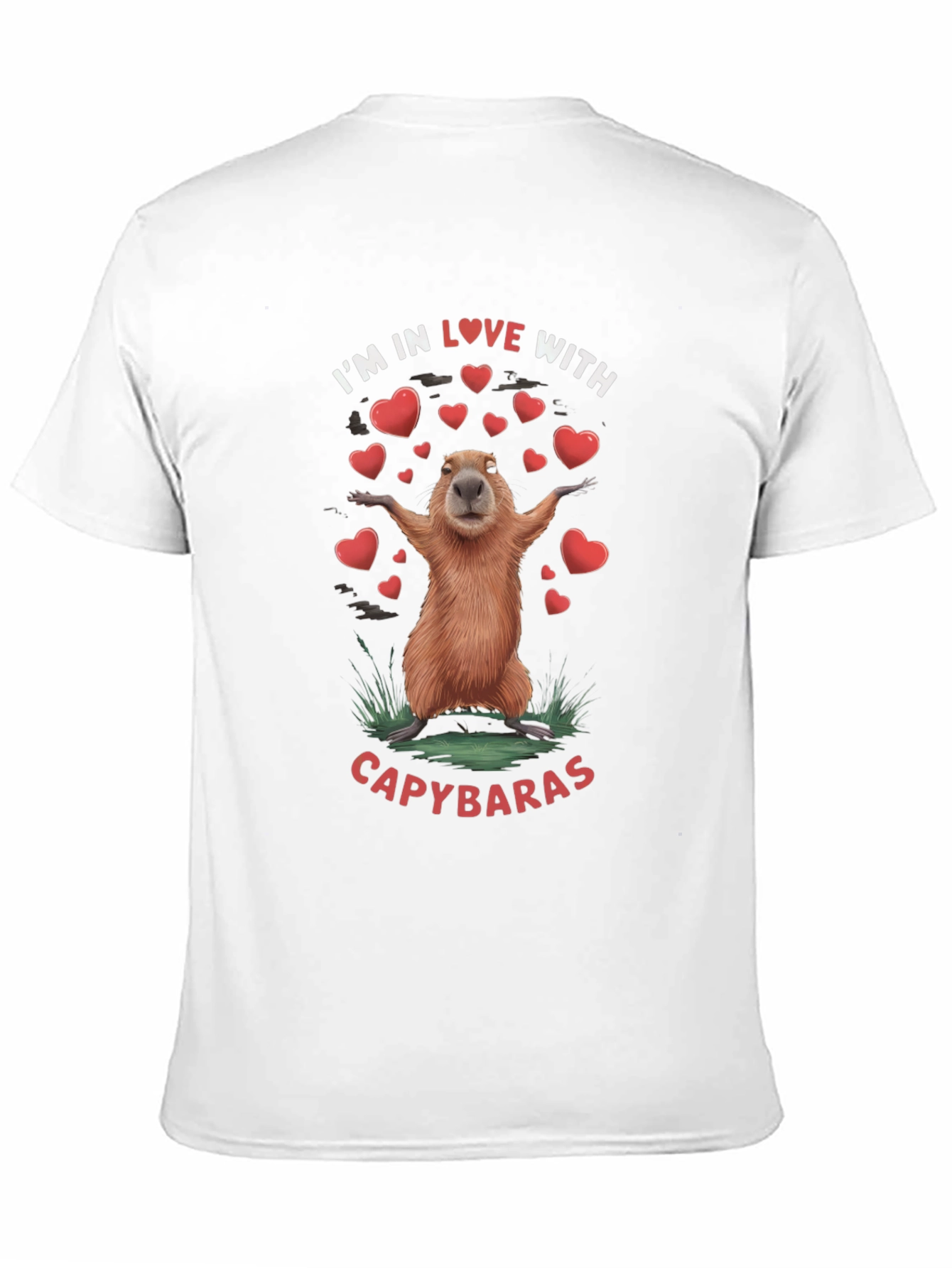 Black I Love Capybaras T-Shirt view 11