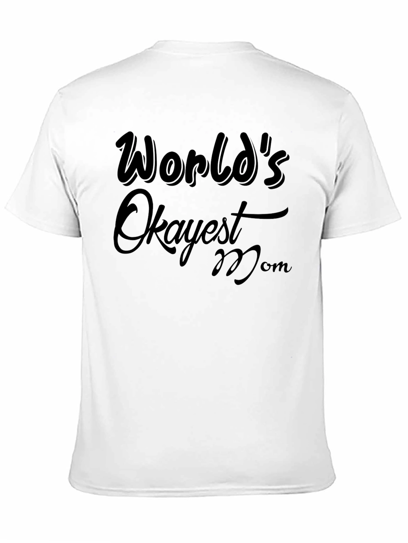 Black World's Okayest Mom Graphic Tee view 11