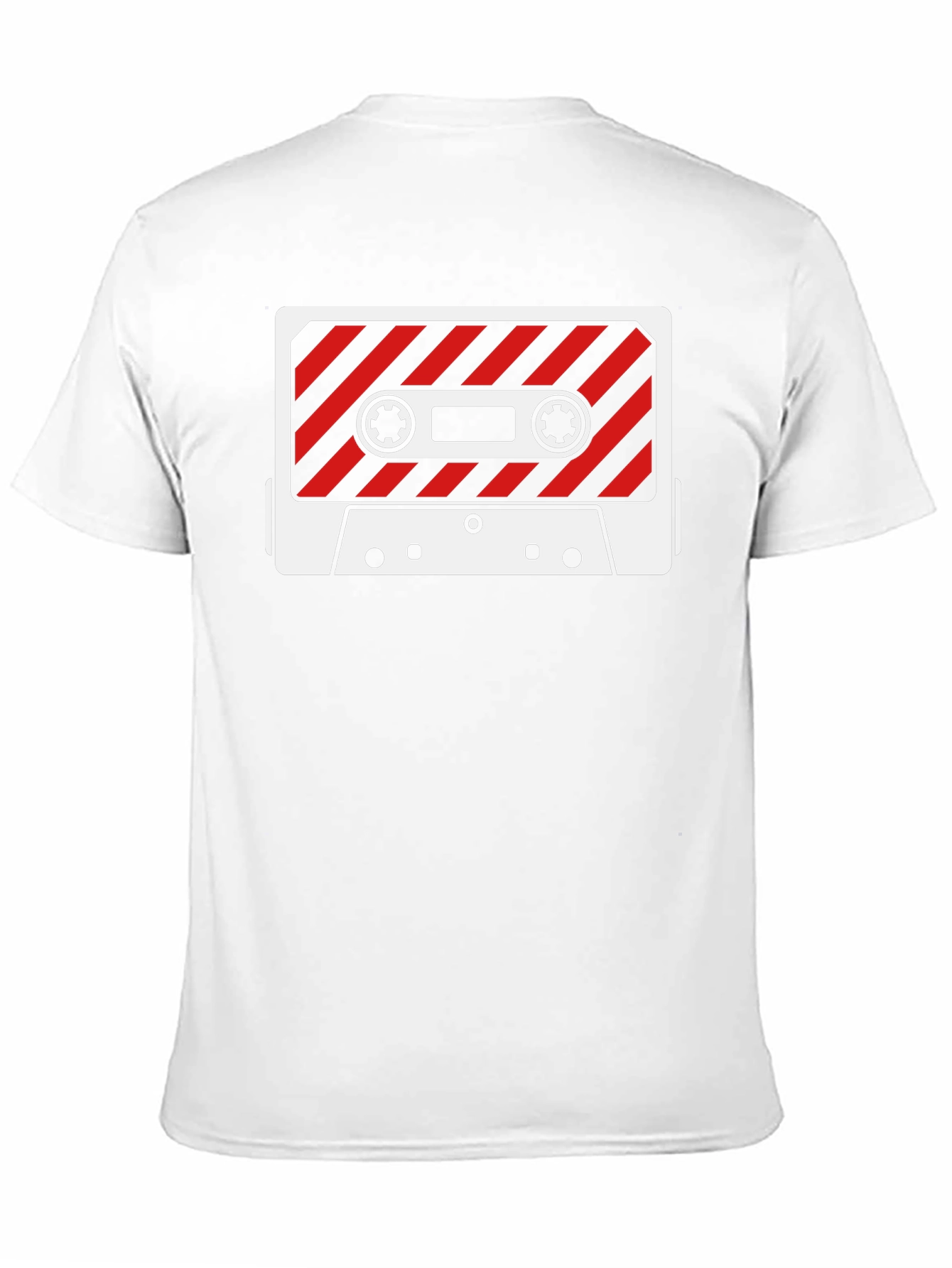 Black Retro Cassette Tape Graphic Tee - Black Cotton T-Shirt view 11