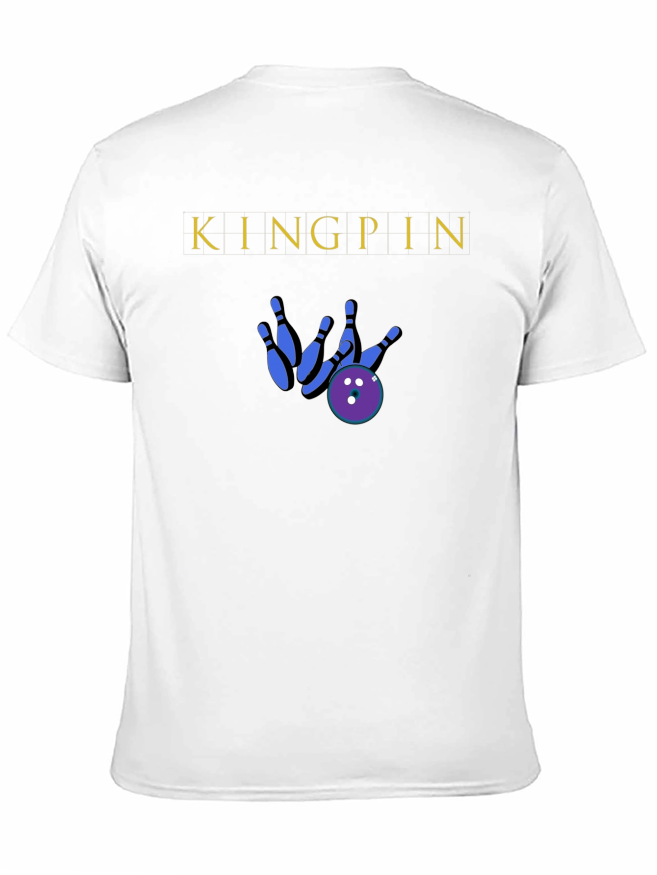 Black Kingpin Bowling Strike Graphic Tee - Soft Cotton Blend view 11