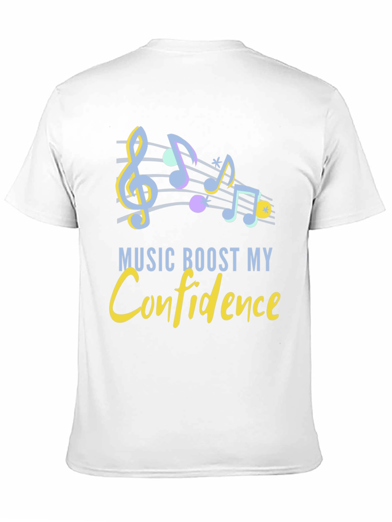Black Music Boosts Confidence Graphic T-Shirt view 11