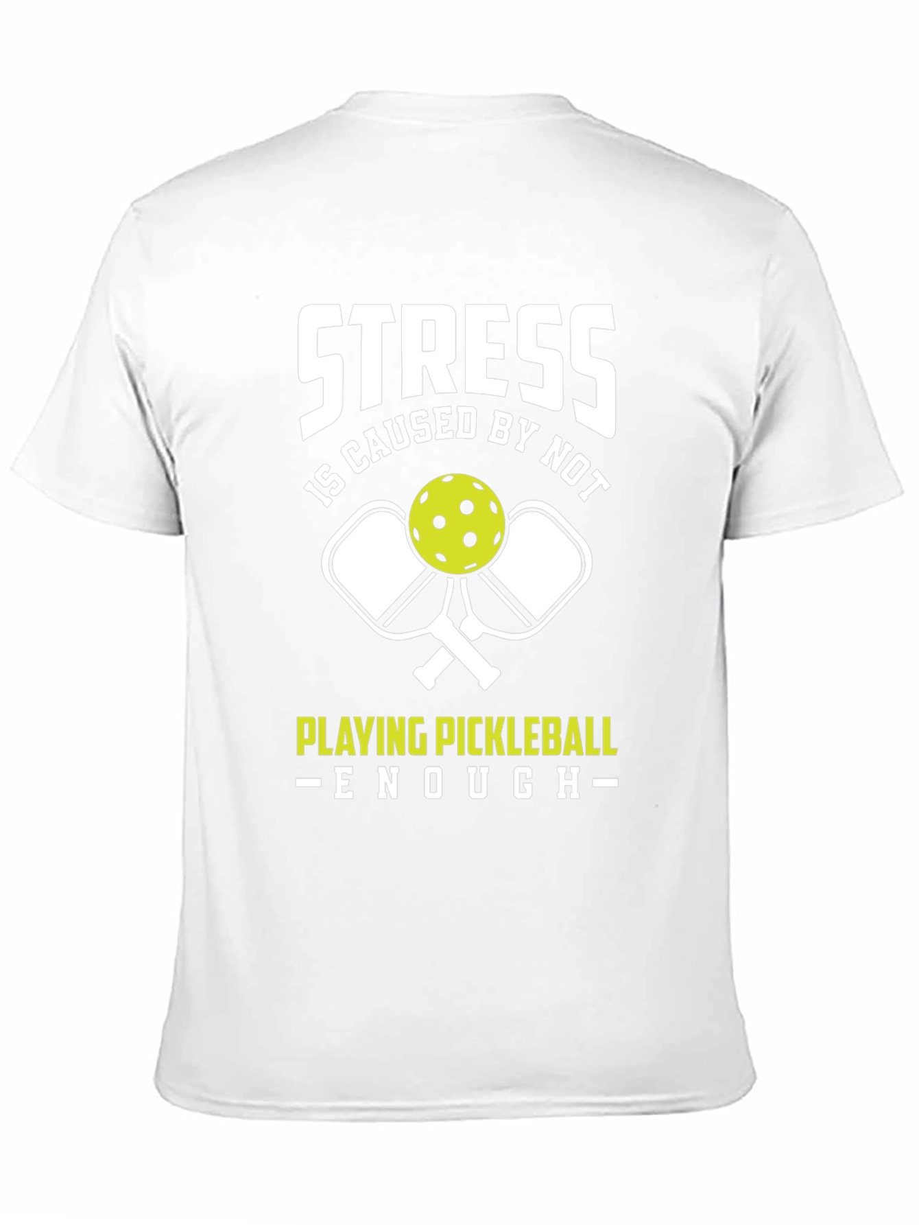 Black Funny Pickleball T-Shirt - Stress Relief Tee view 11