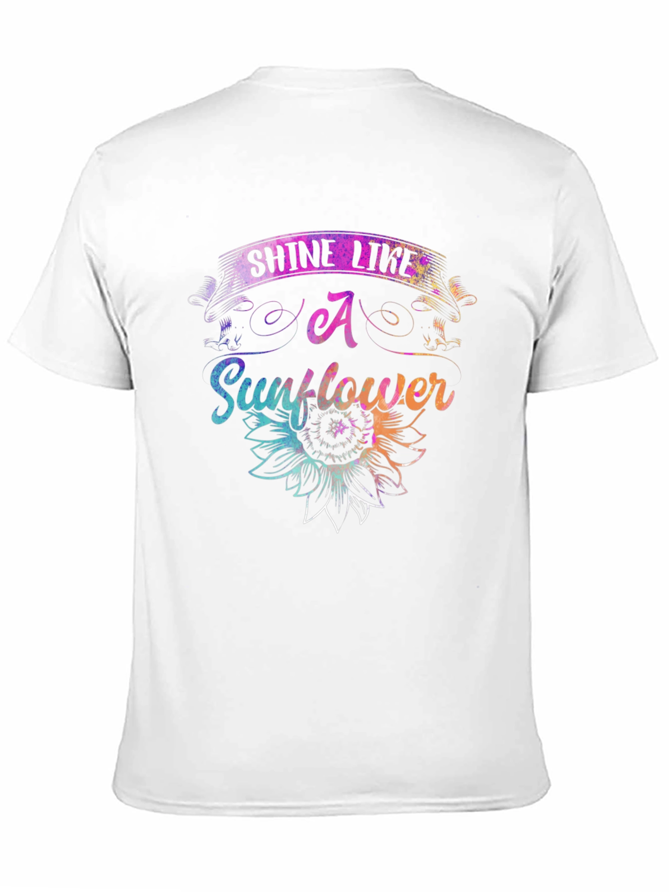 Black Shine Like A Sunflower Graphic T-Shirt view 11