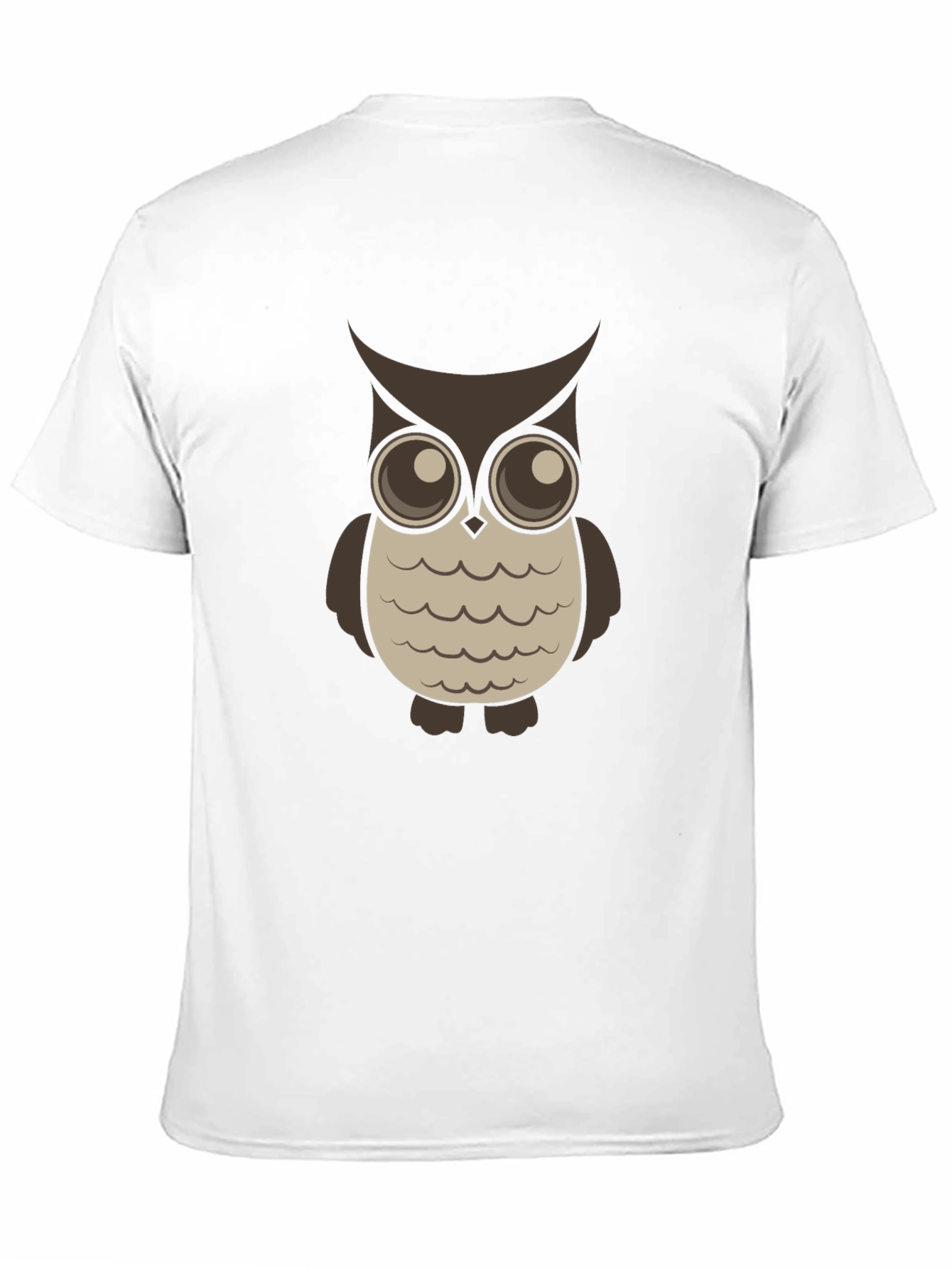 Black Owl Graphic Tee - Black Cotton Blend T-Shirt view 11