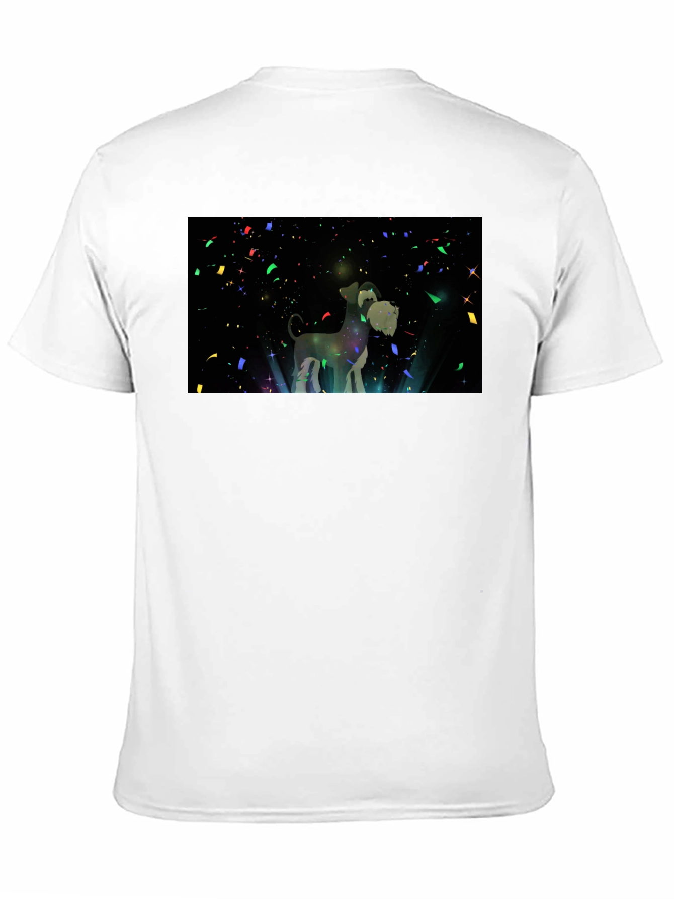 Black Dog Lover's Starry Night T-Shirt view 11