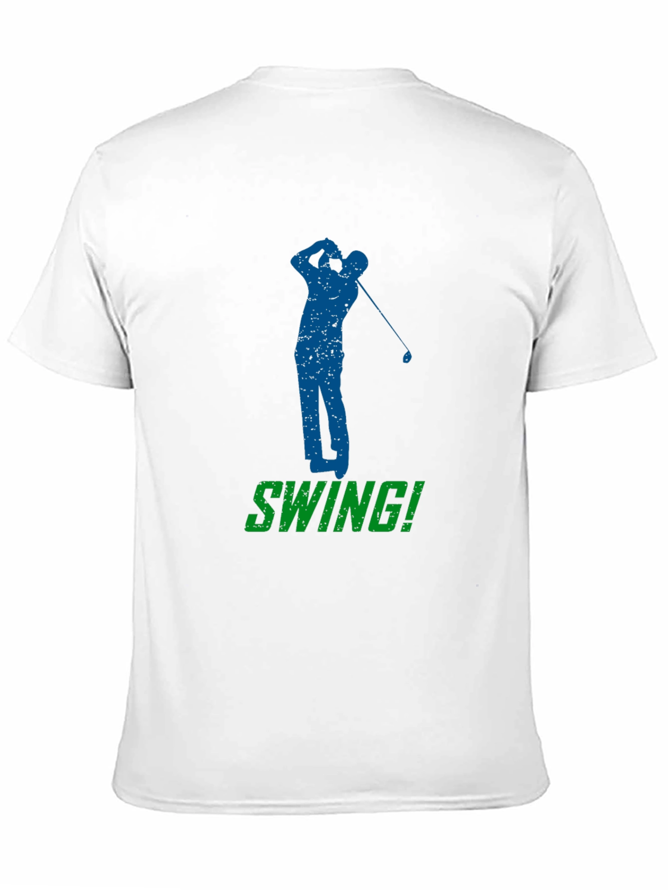 Black Golf Swing T-Shirt - Black Golfer Tee view 11