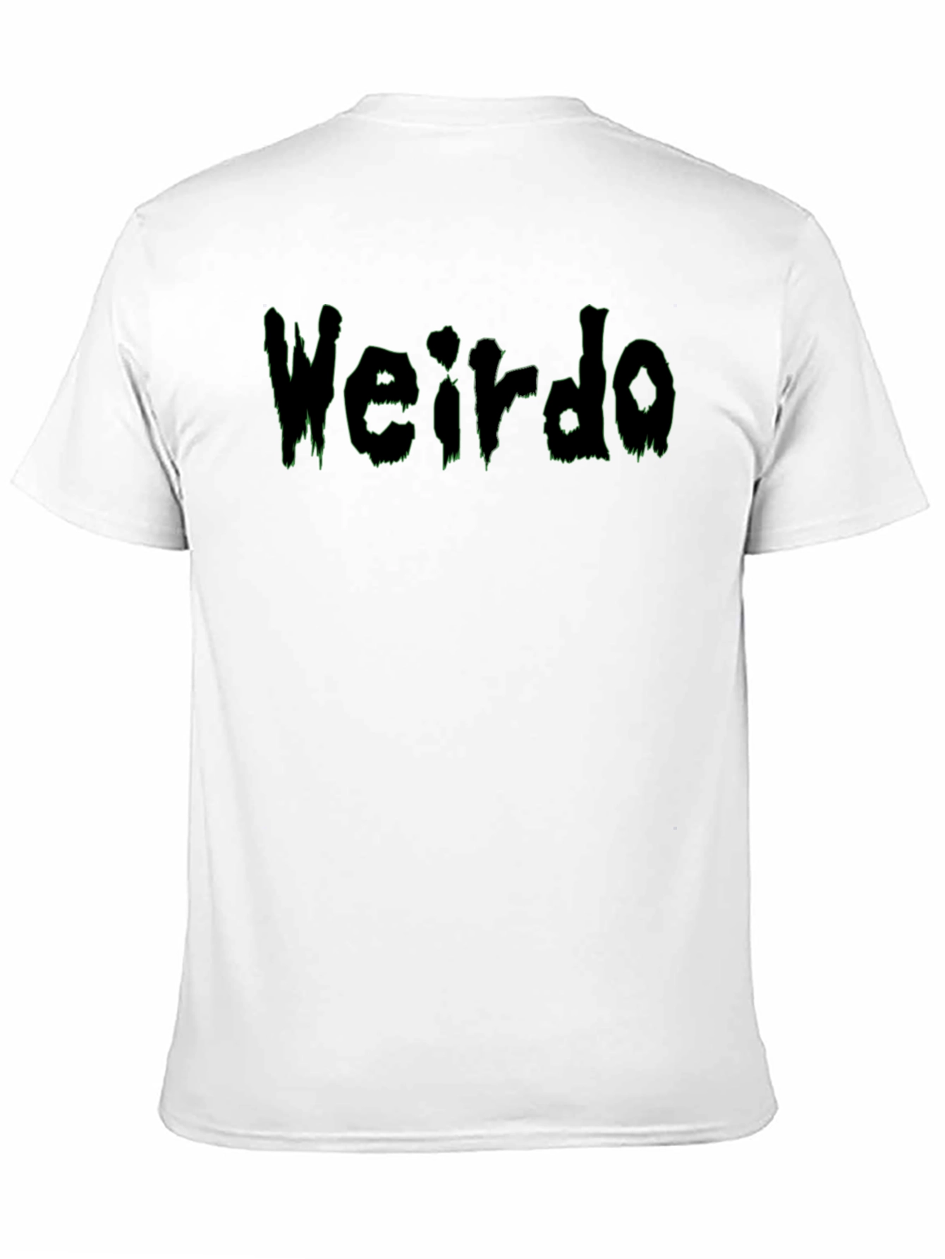 Black Weirdo Graphic Print Black T-Shirt view 11