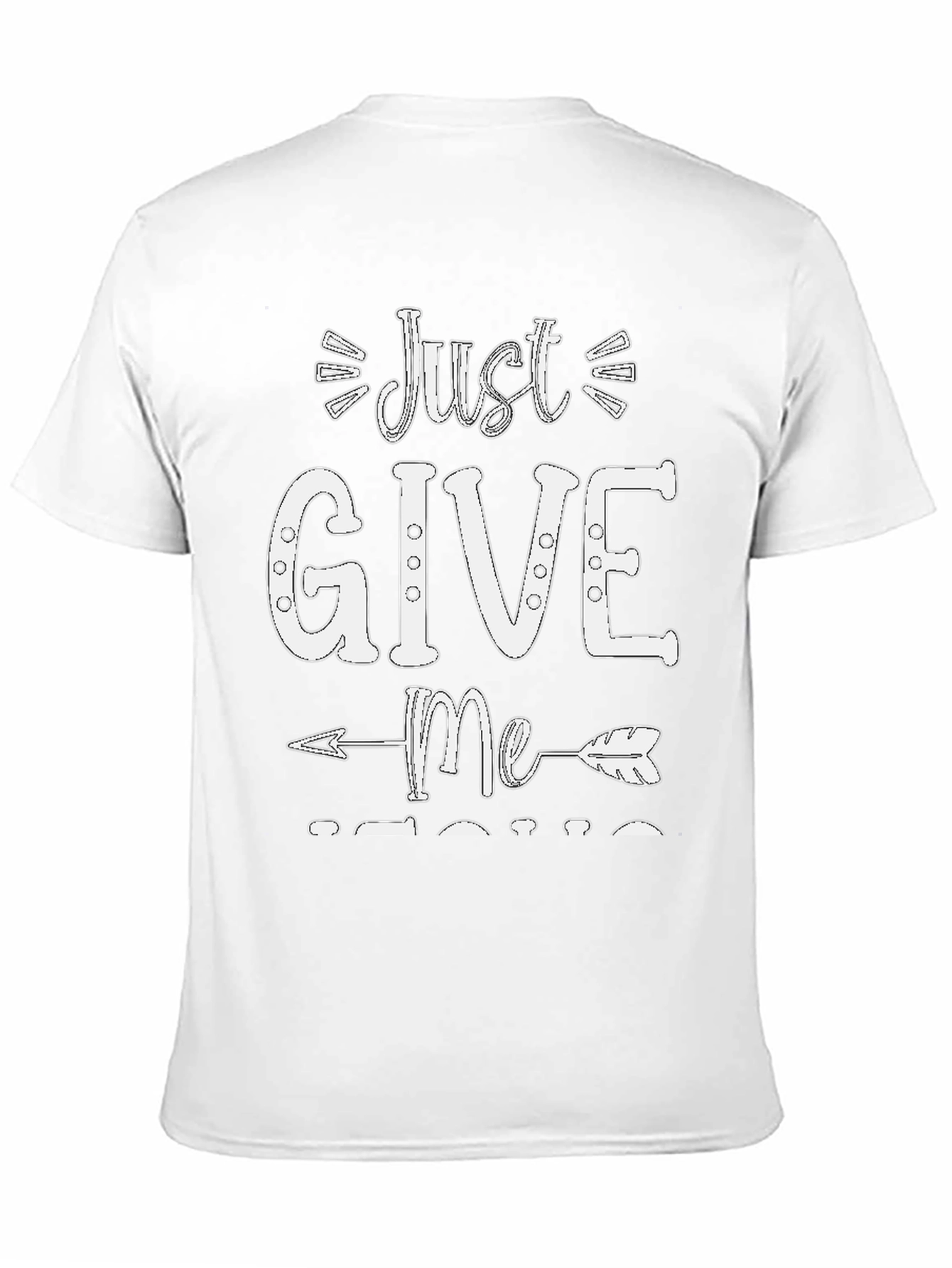 Black Just Give Me Coffee T-Shirt - Trendy Casual Tee view 11