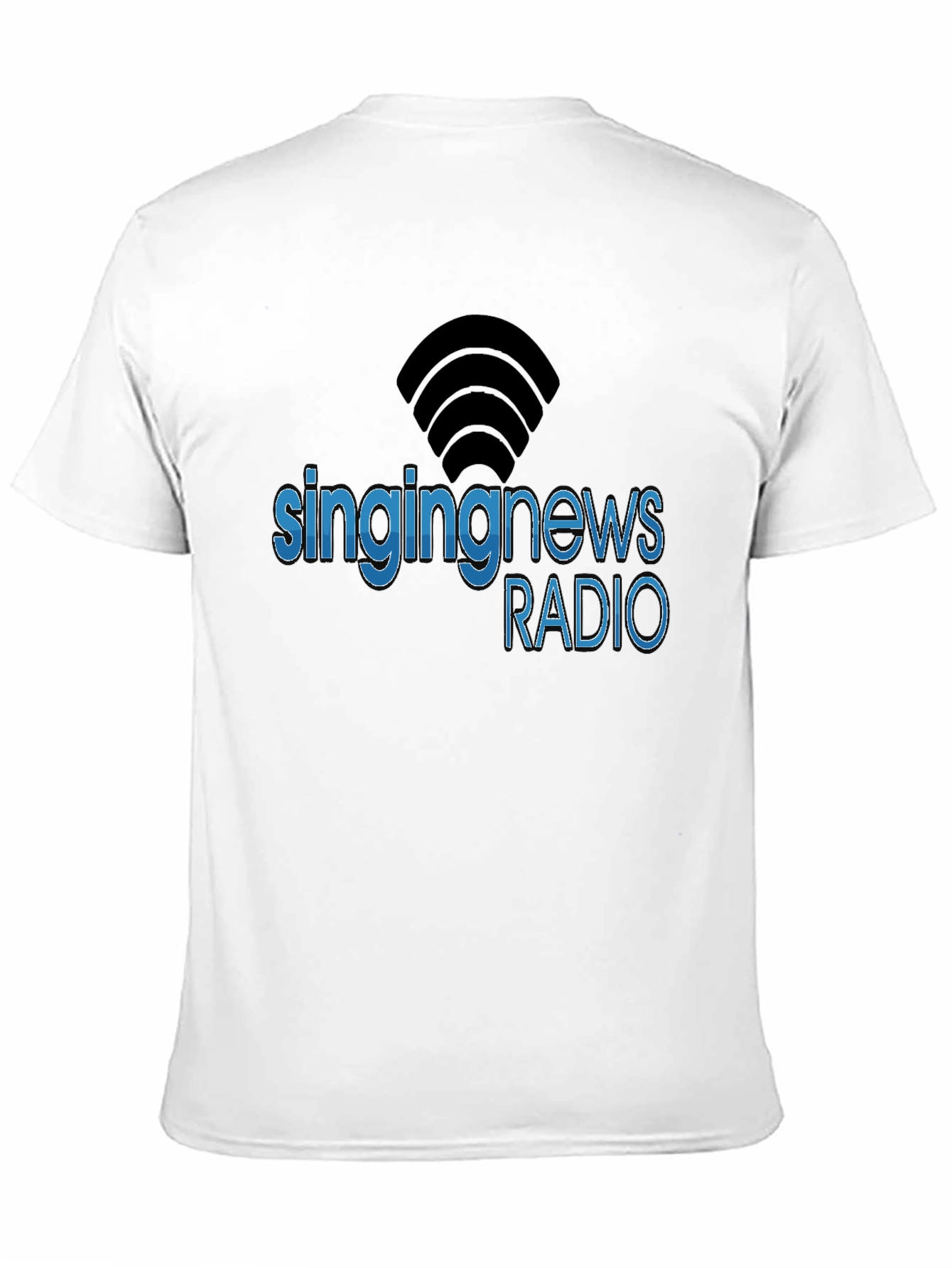 Black Singing News Radio Black T-Shirt view 11