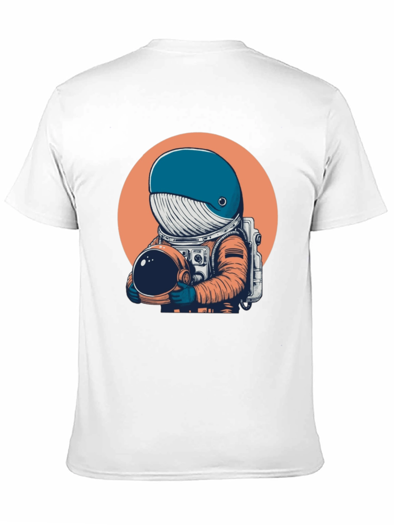 Black Astronaut Whale Graphic Tee - Unique Space Design T-Shirt view 11