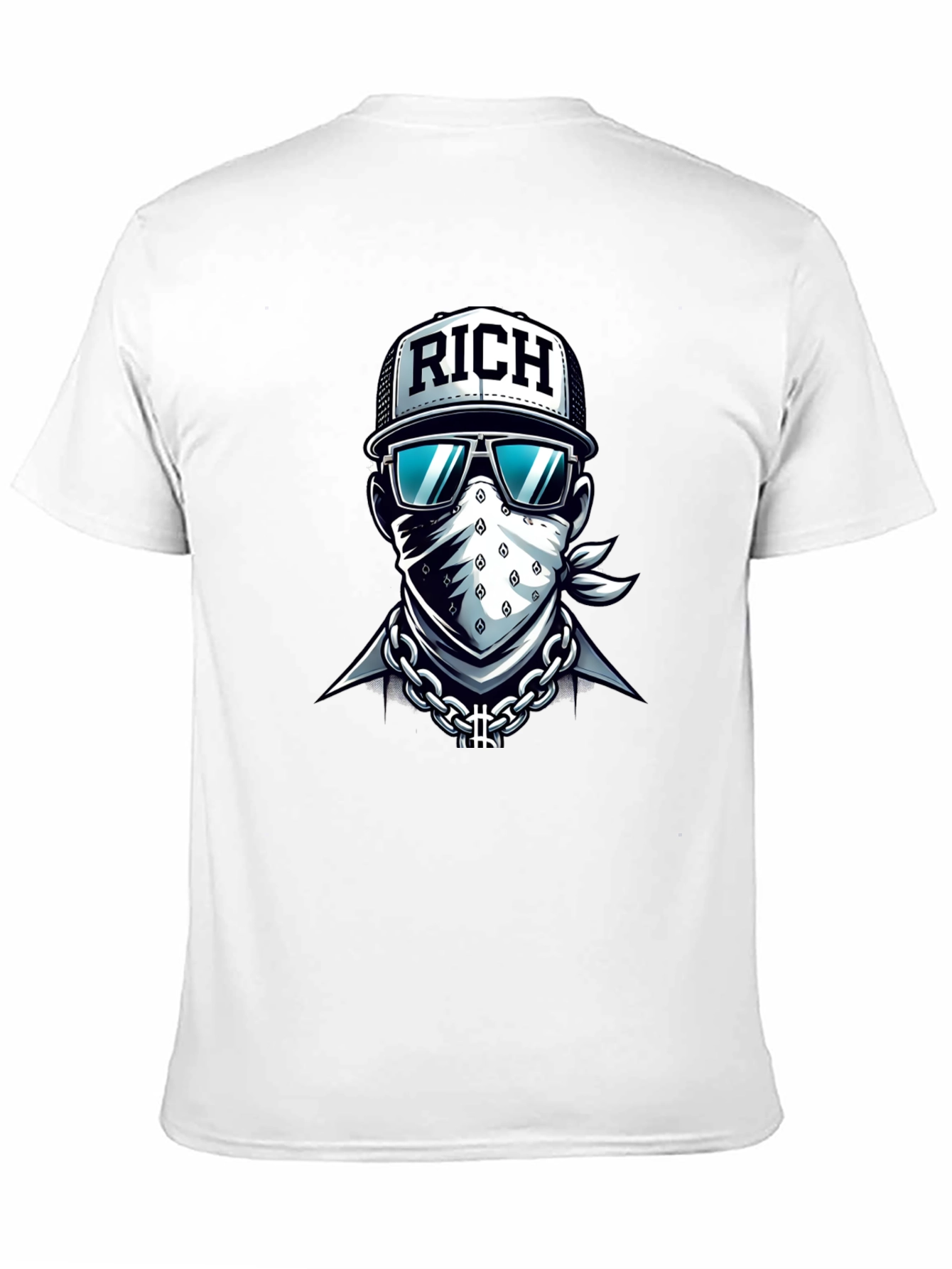 Black Rich Graphic T-Shirt - Urban Streetwear Style view 11