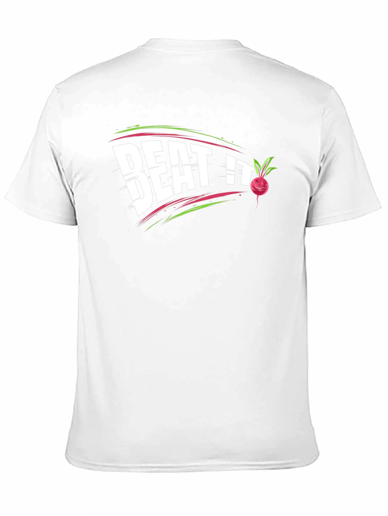 Black Beat It Beet Pun T-Shirt - Funny Vegetable Tee view 11