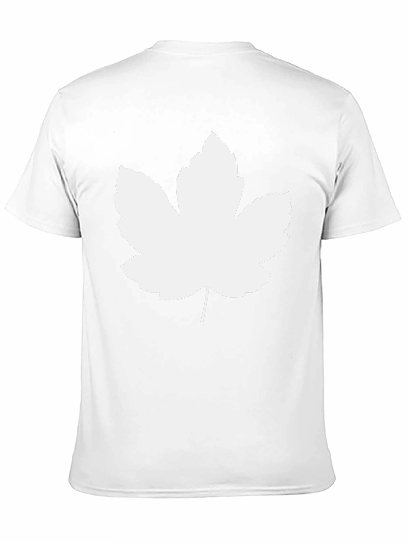 Black Leaf Graphic Tee - Black Casual T-Shirt view 11