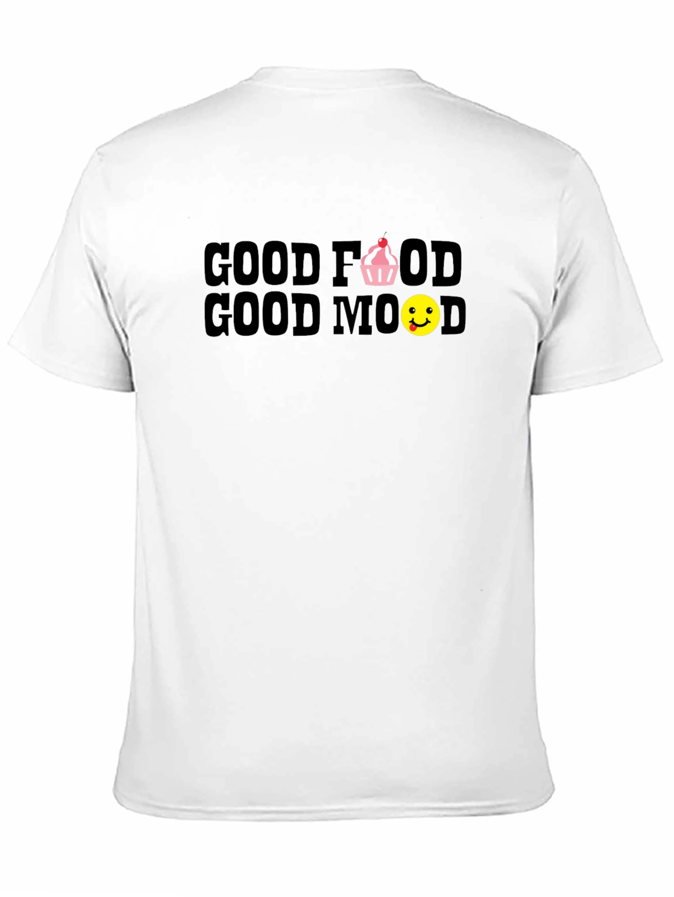 Black Good Food Good Mood Black T-Shirt view 11