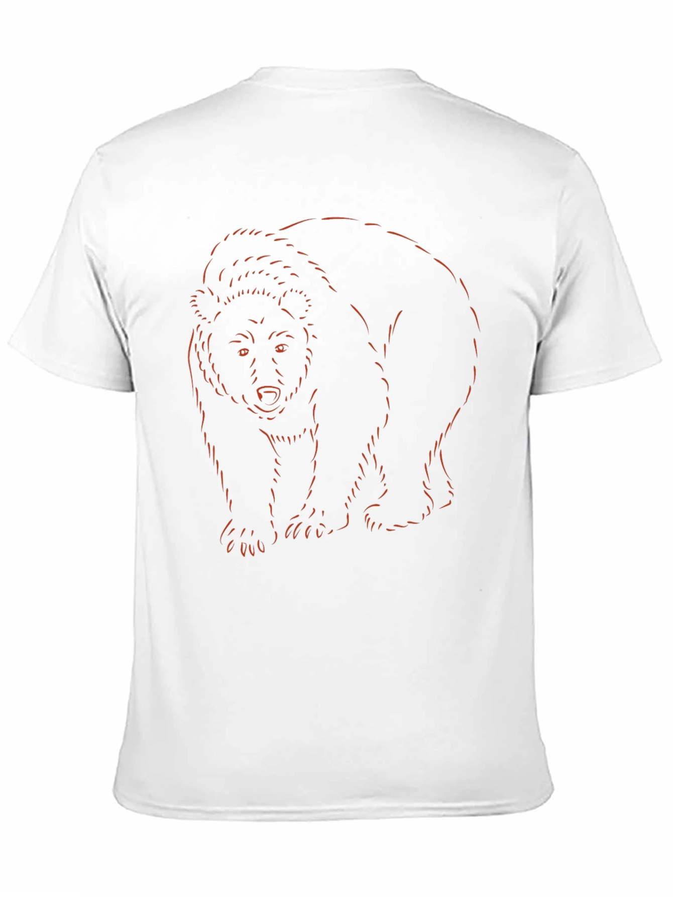 Black Bear Outline Graphic Tee - Soft Cotton Blend view 11