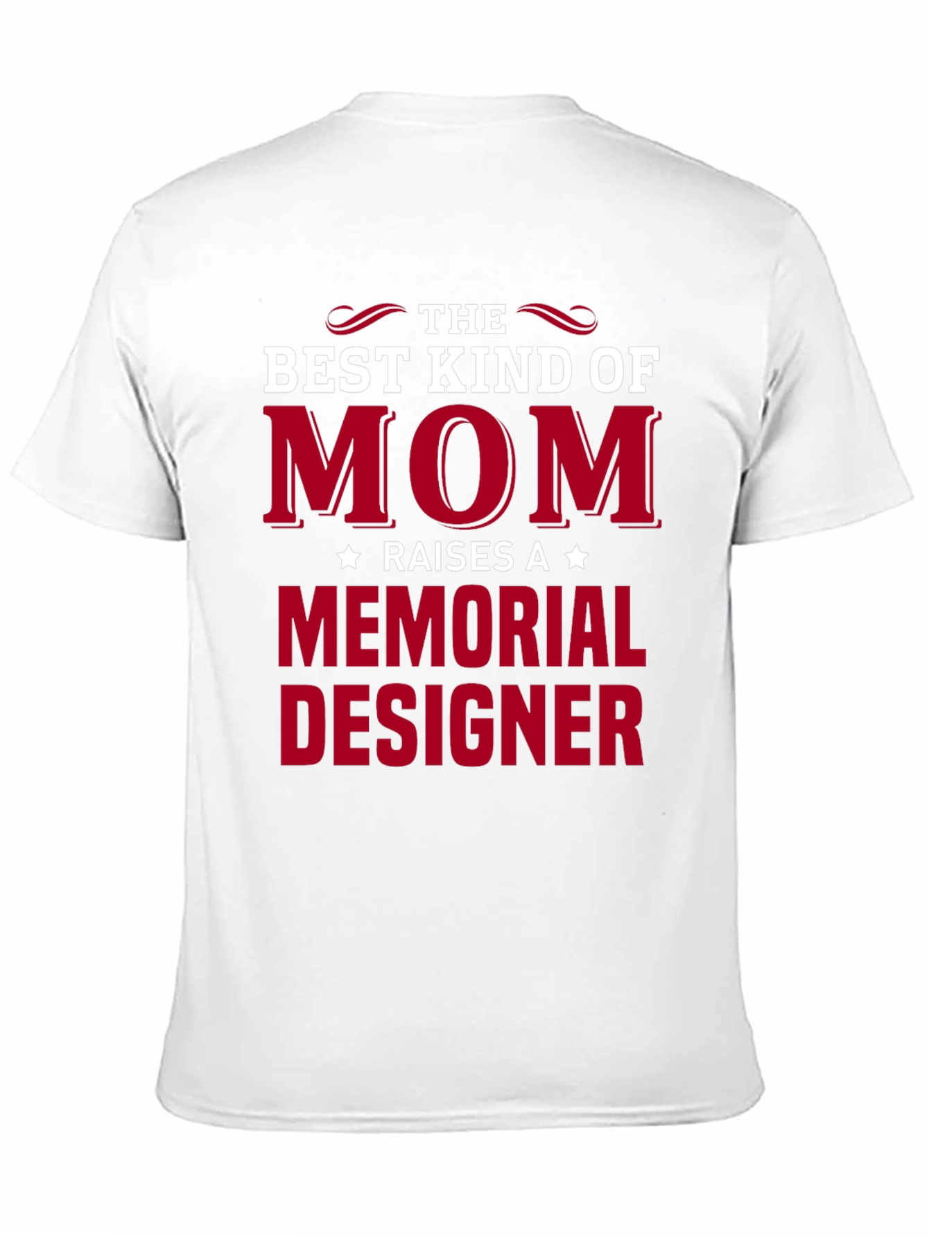 Black Best Kind of Mom Memorial Designer T-Shirt view 11