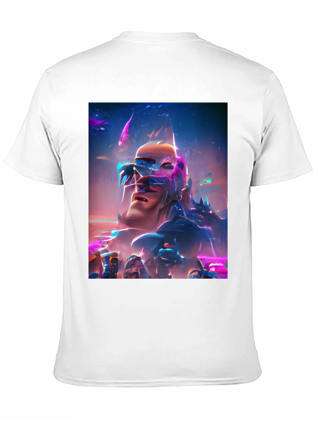 Black Abstract Art Graphic Tee view 11