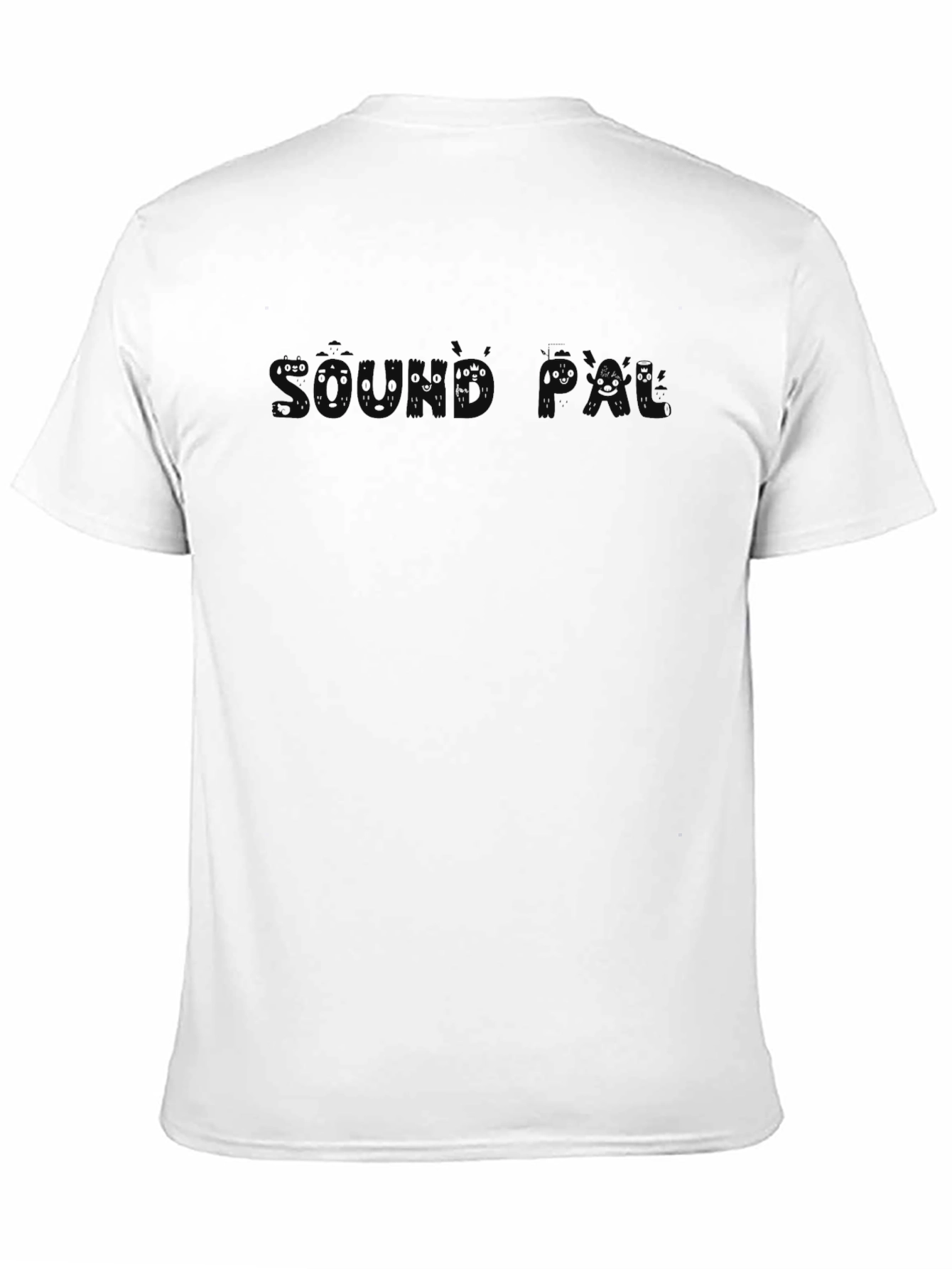 Black Men's Black Crew Neck Sound FX T-Shirt view 11