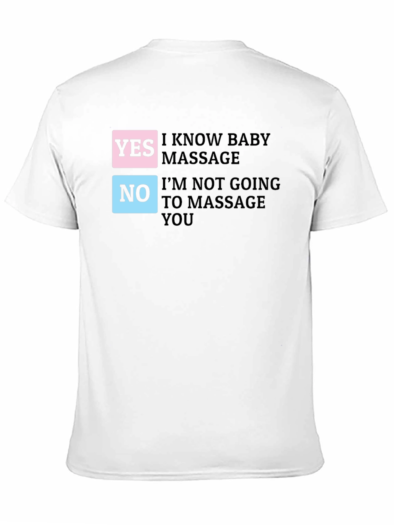 Black Funny Baby Massage T-Shirt view 11