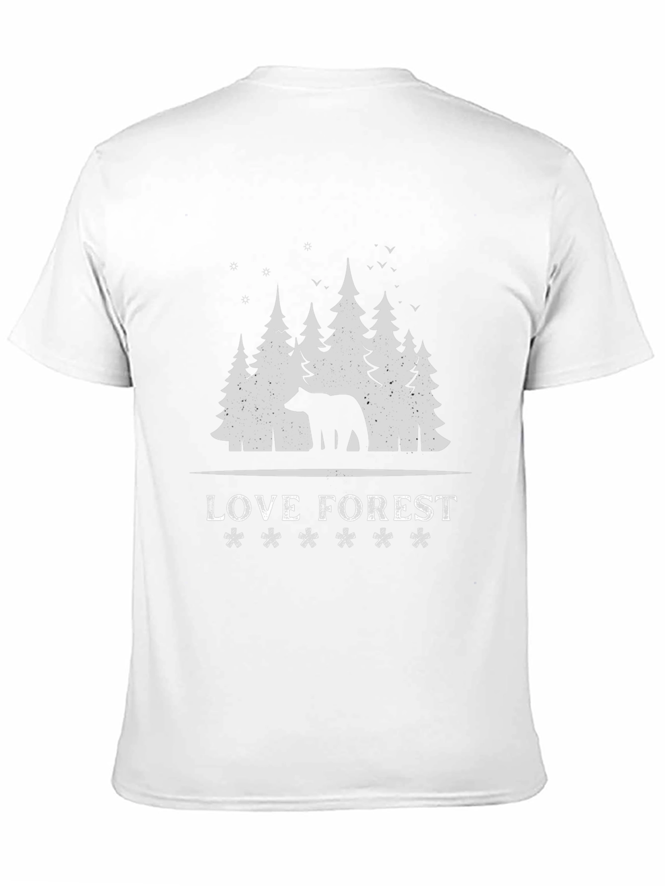 Black Love Forest Bear Graphic Tee view 11