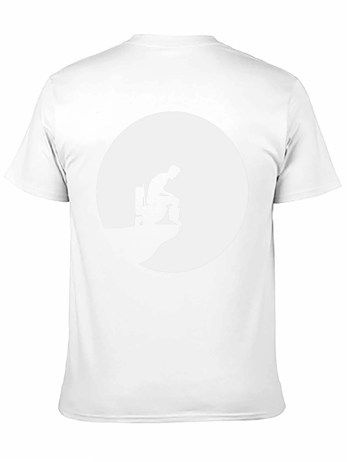 Black Man on the Moon Tee - Silhouette Graphic T-Shirt view 11