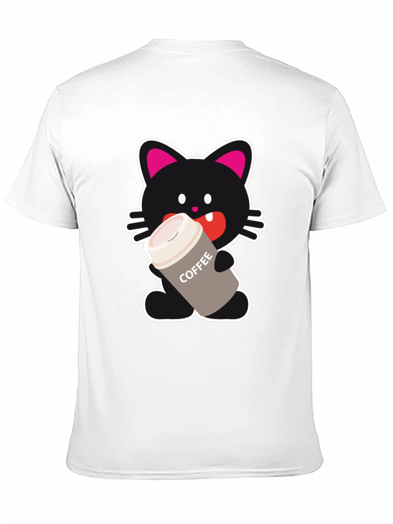 Black Cat Lover Coffee T-Shirt view 11