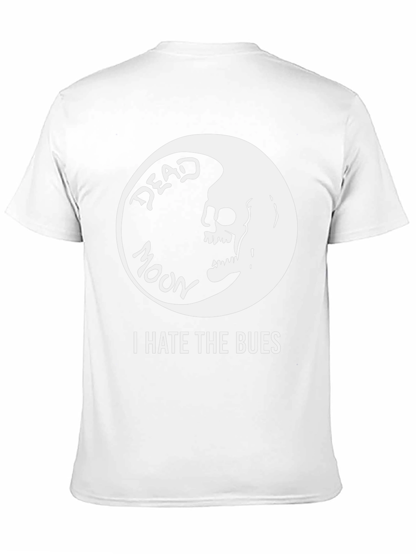 Black Dead Moon T-Shirt - I Hate The Bues view 11