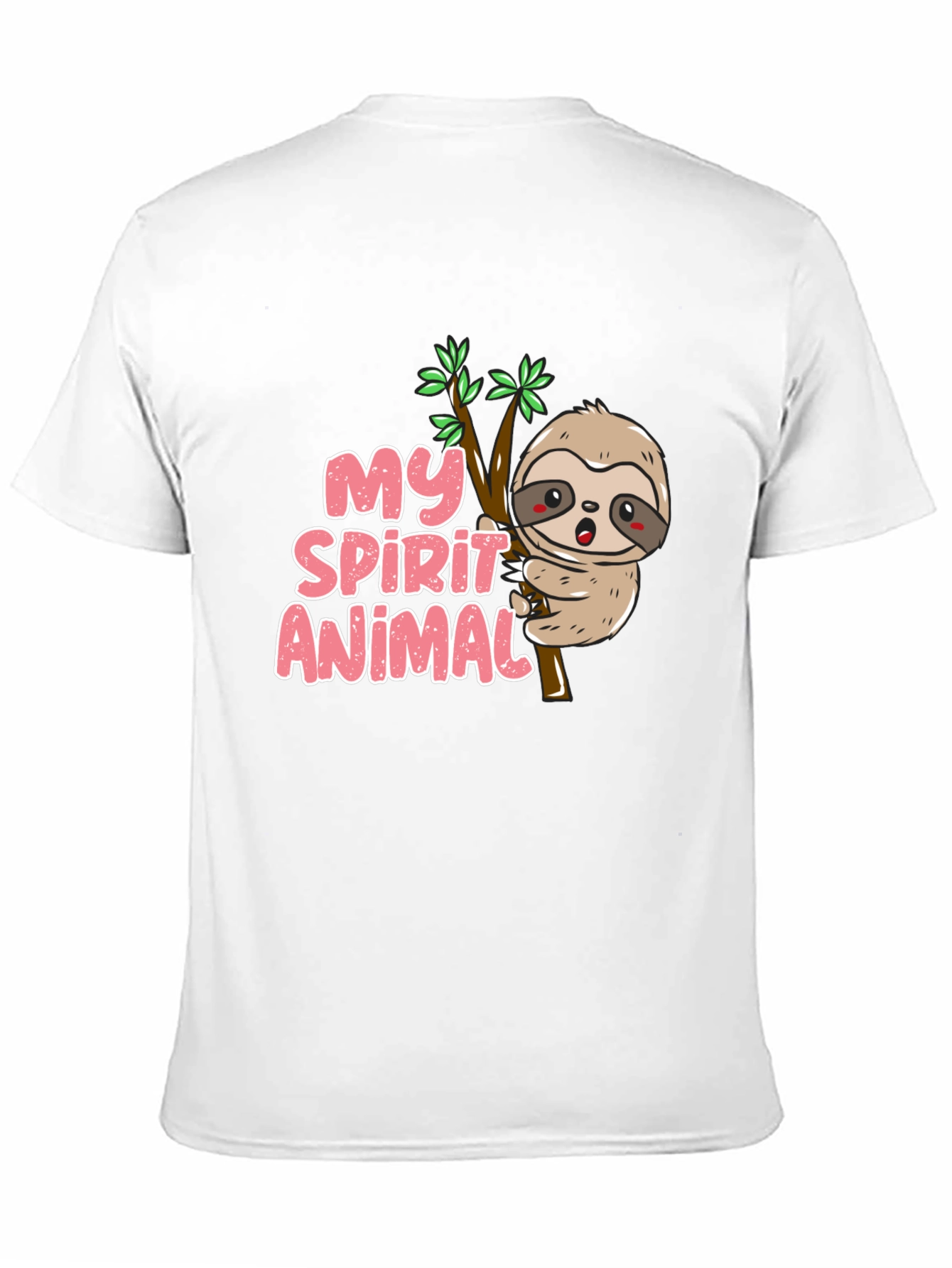 Black My Spirit Animal Sloth T-Shirt view 11