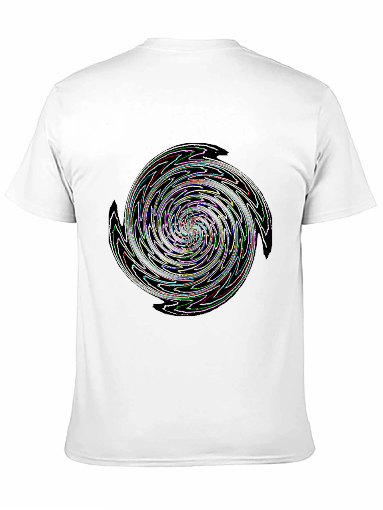Black Swirl Graphic Black T-Shirt view 11
