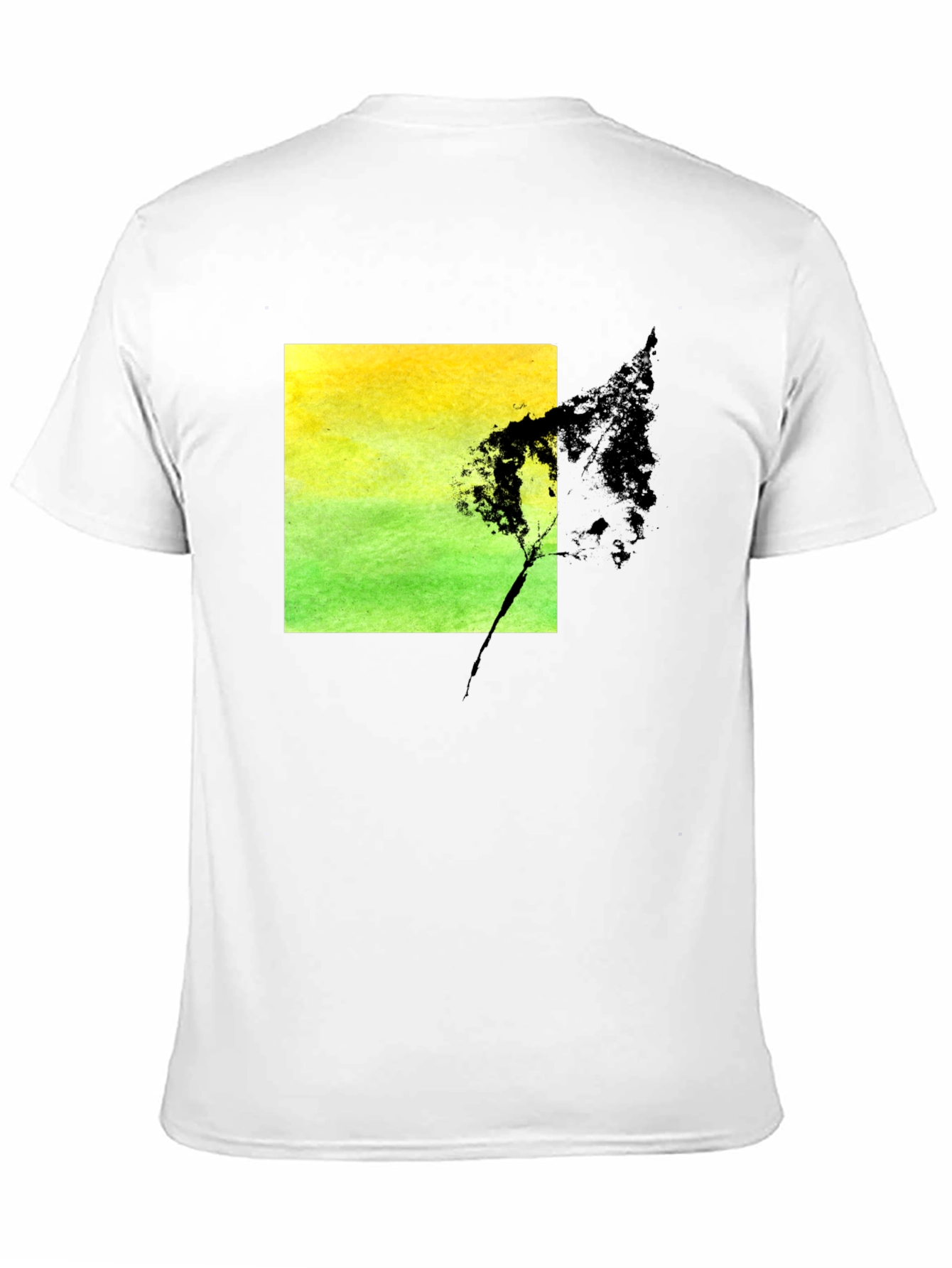 Black Nature Square Graphic Black T-Shirt view 11