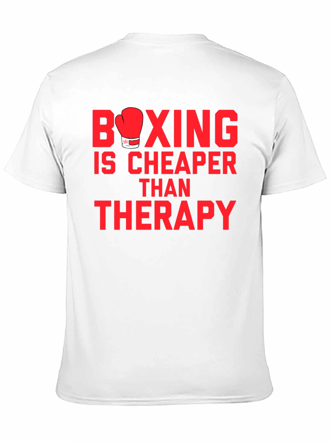 Black Boxing is Cheaper Than Therapy Graphic T-Shirt view 11