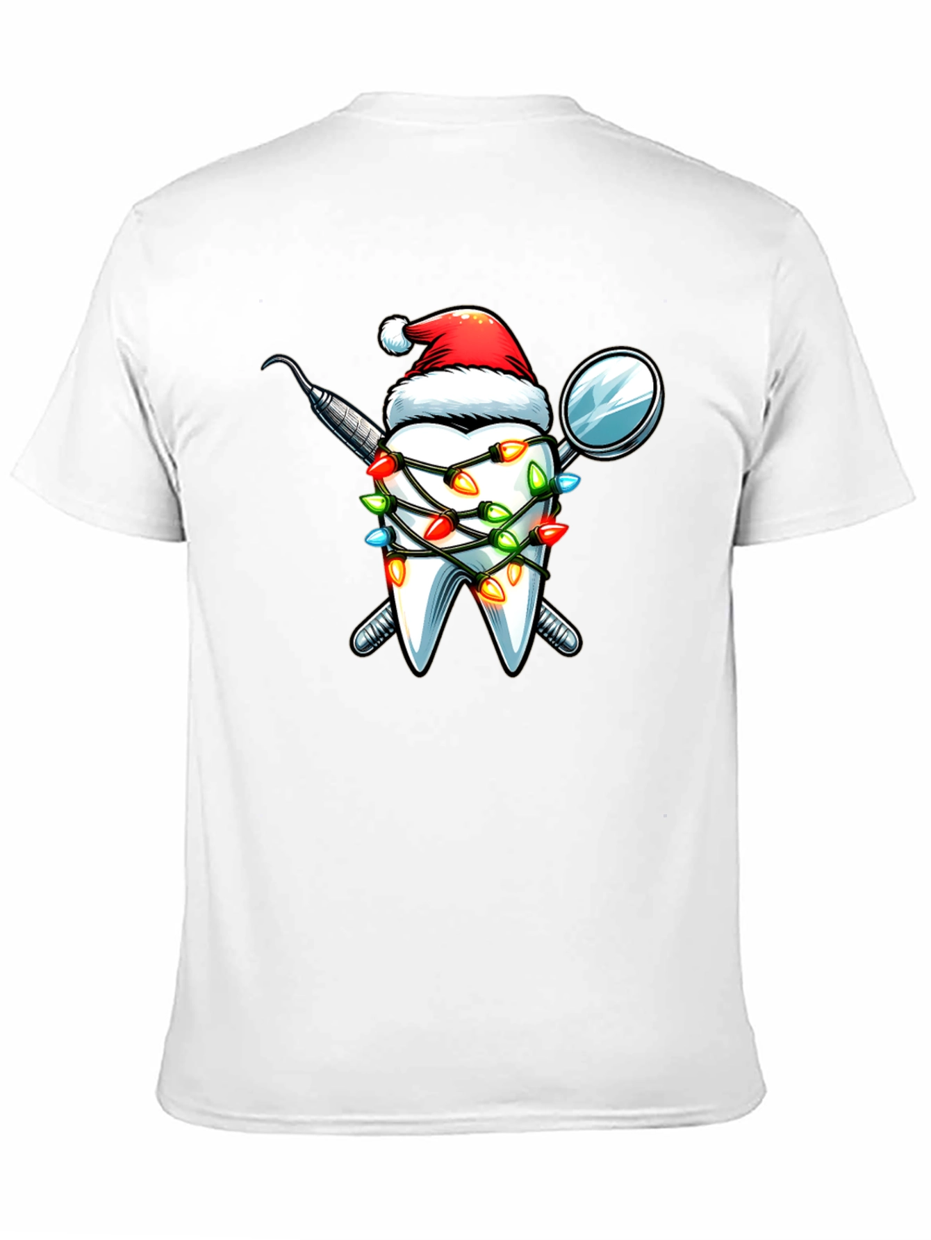 Black Festive Dental Christmas T-Shirt view 11