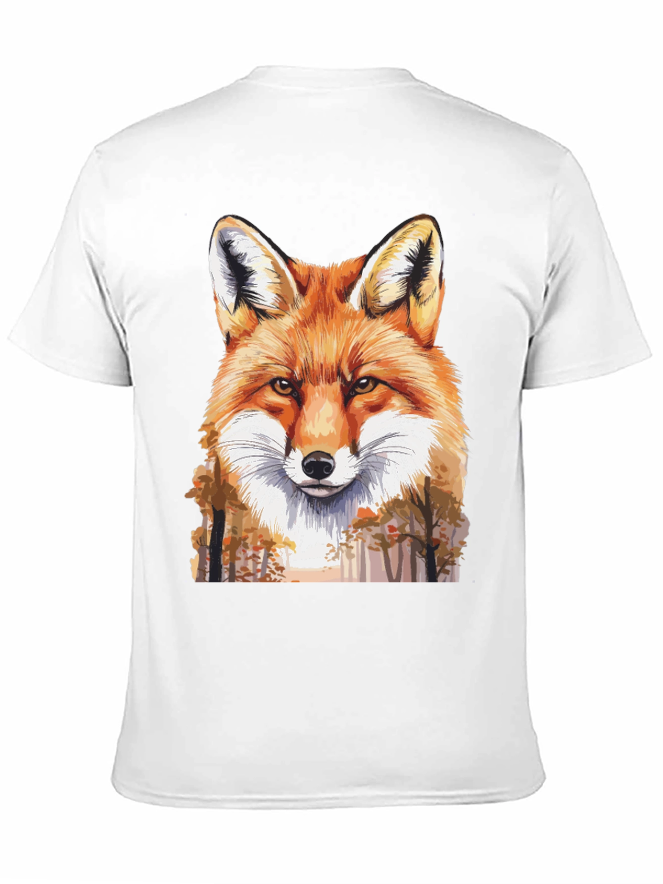 Black Fox Graphic Print Black T-Shirt view 11