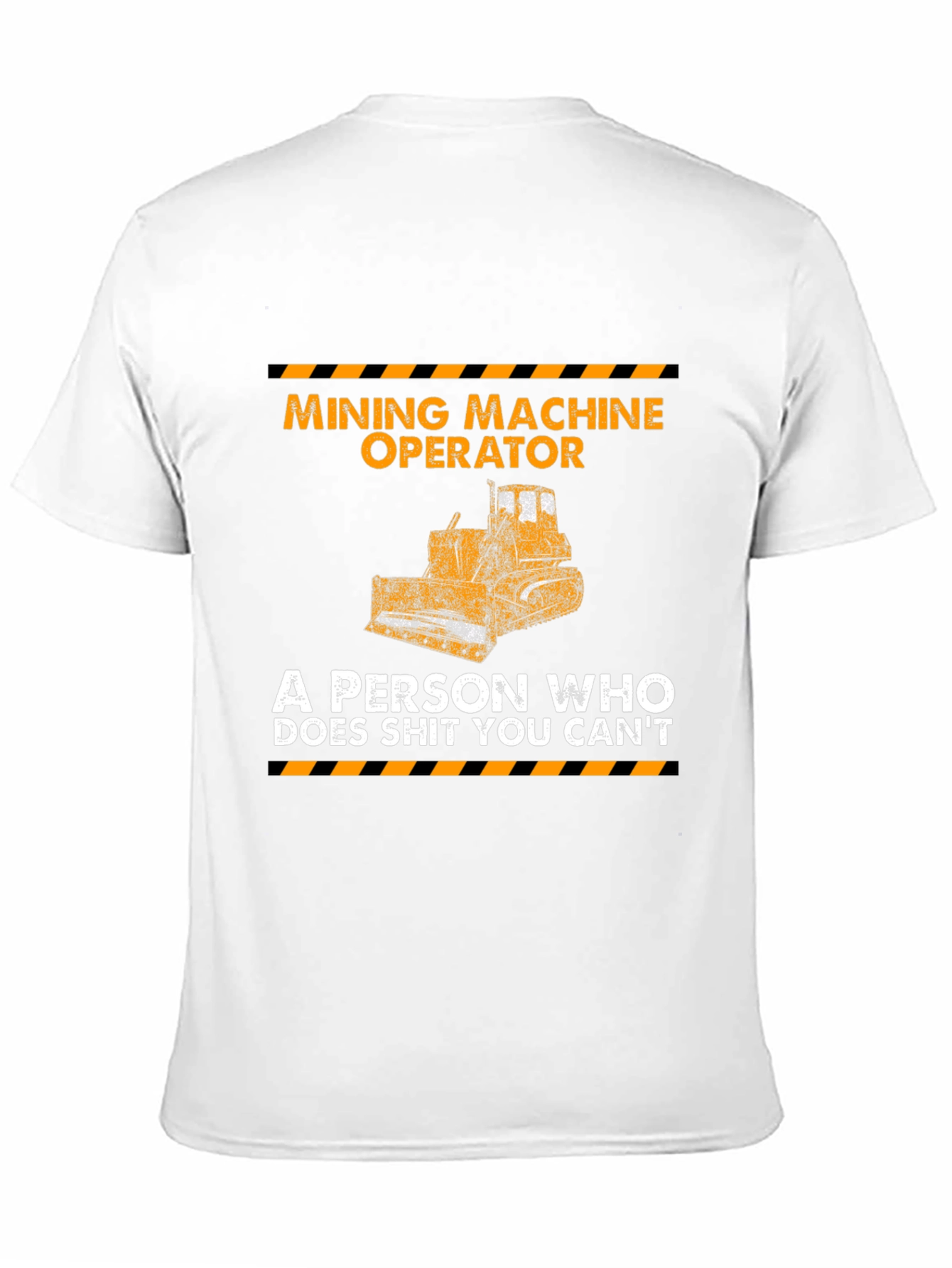 Black Mining Machine Operator Graphic Tee view 11