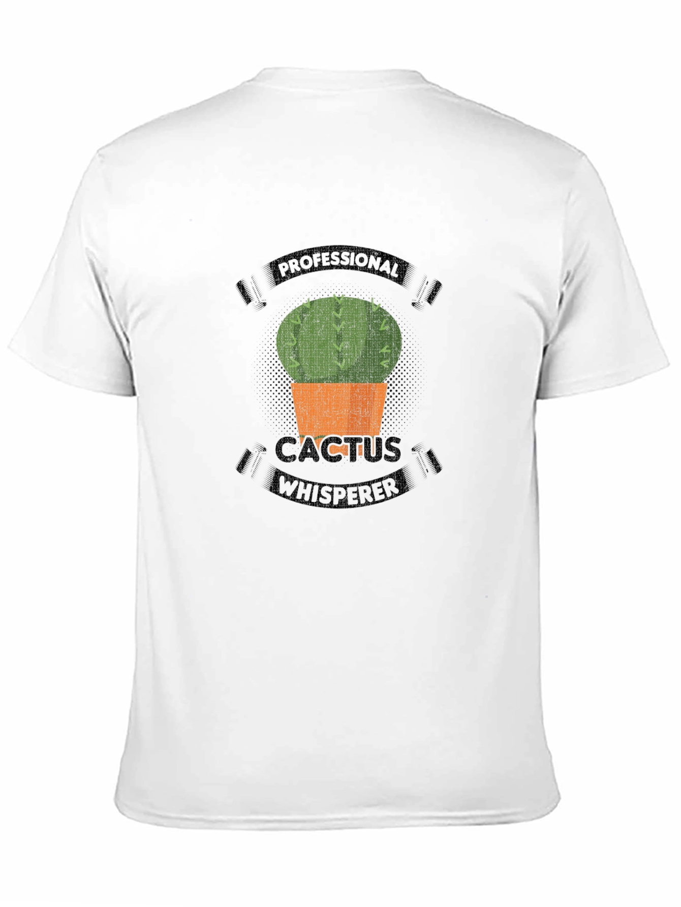 Black Cactus Whisperer Graphic Tee - Mens Casual Black T-Shirt view 11