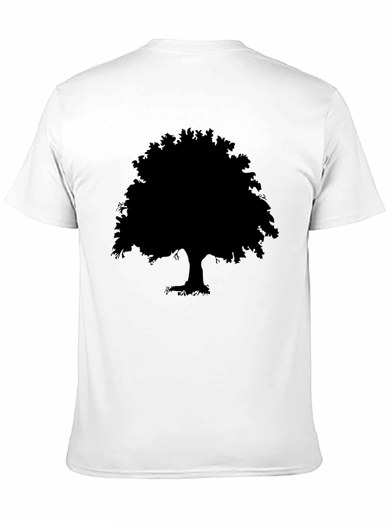Black Silhouette Tree Graphic Tee - Mens Short Sleeve Crew Neck view 11