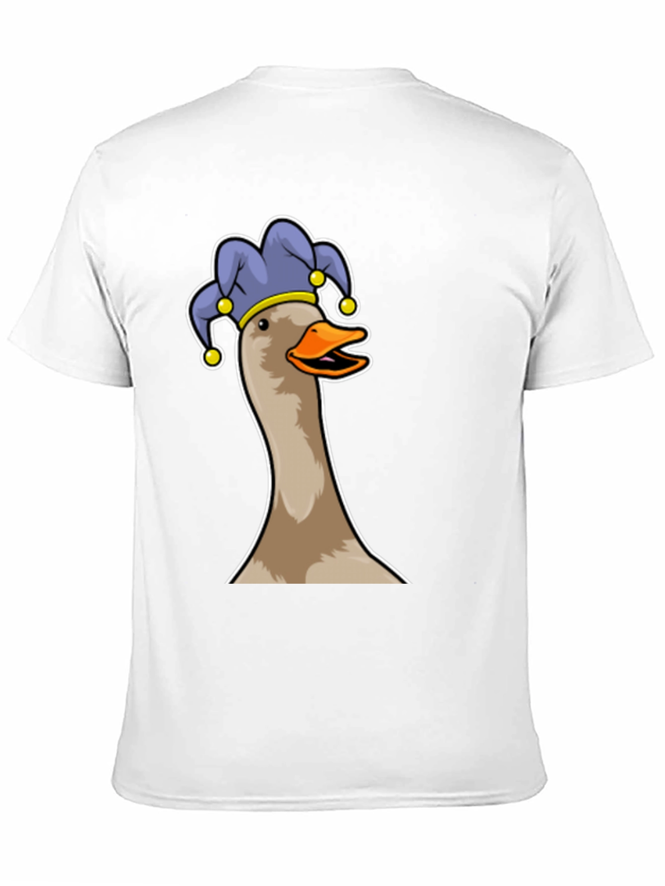 Black Goose Jester T-Shirt - Funny Cartoon Tee view 11
