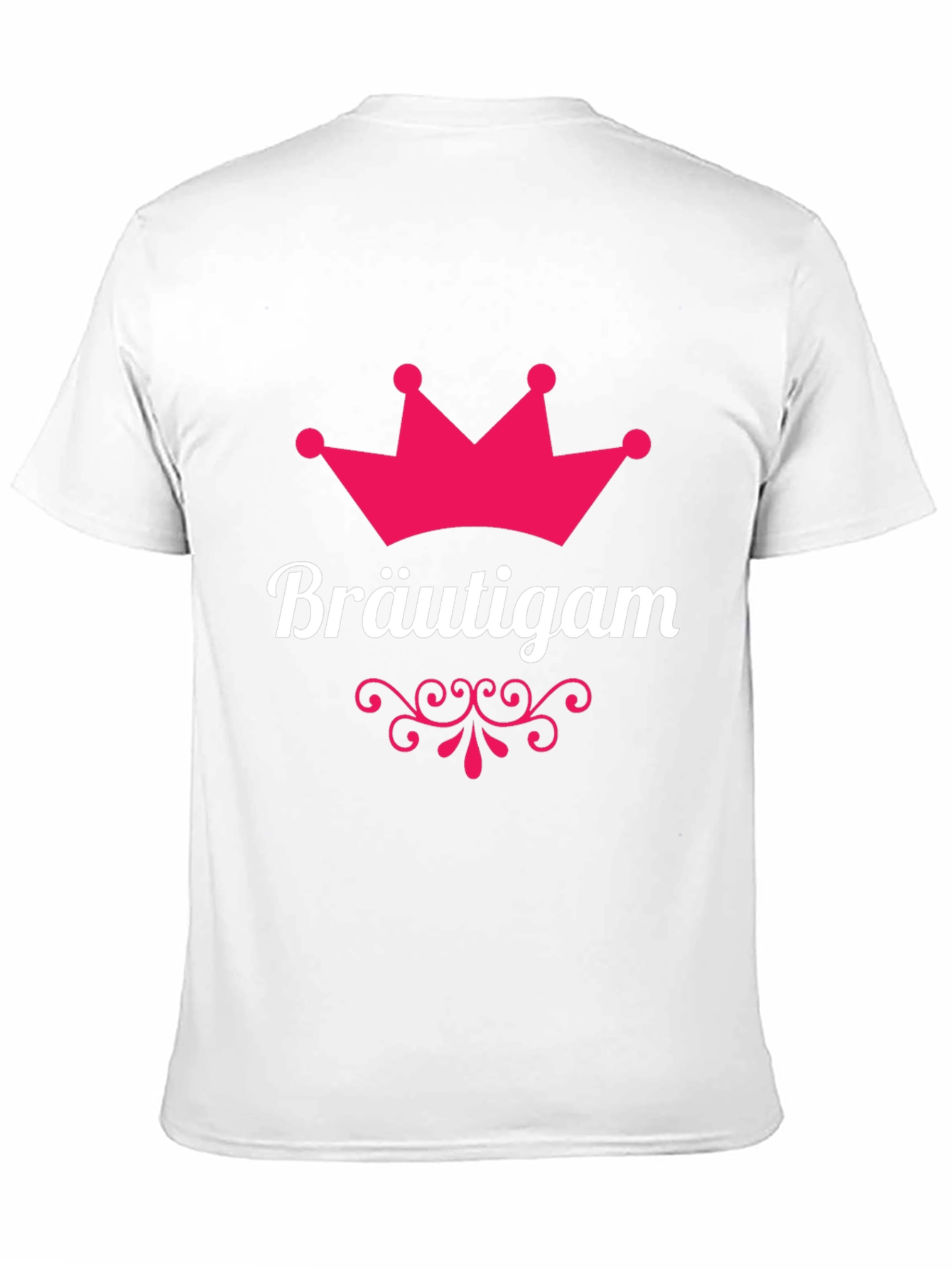 Black Bräutigam Groom Crown T-Shirt - Black view 11