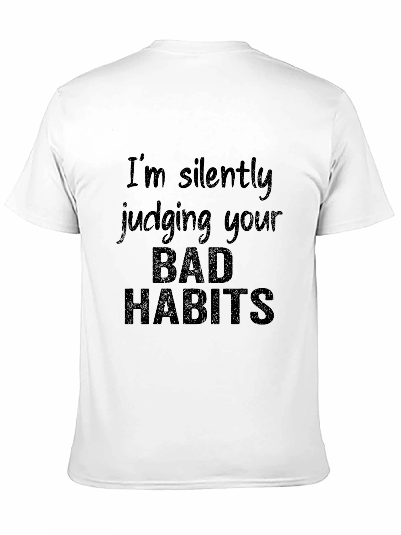 Black I'm Silently Judging You T-Shirt view 11