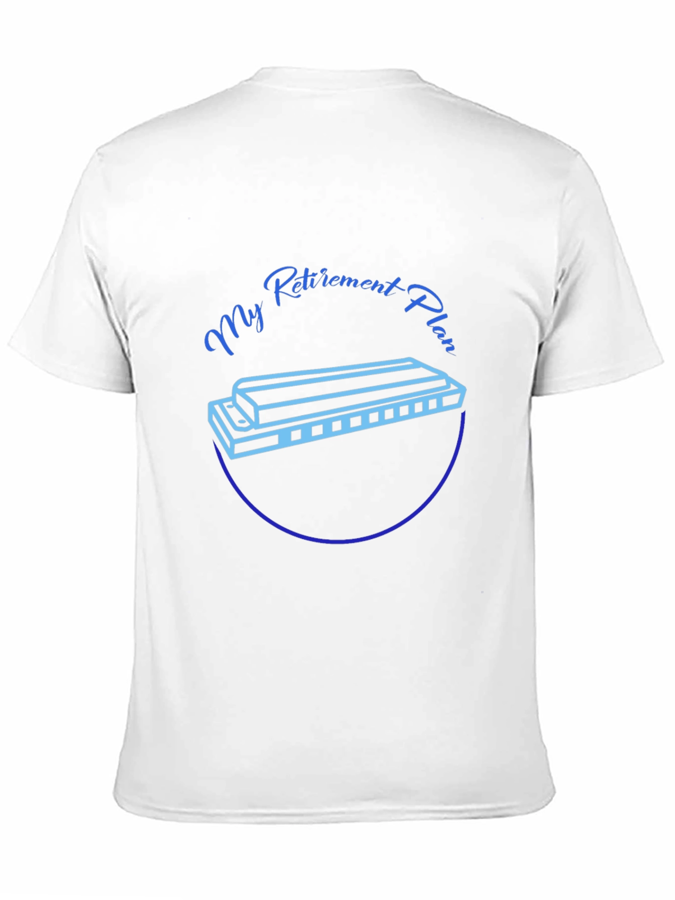 Black My Retirement Plan Harmonica T-Shirt view 11