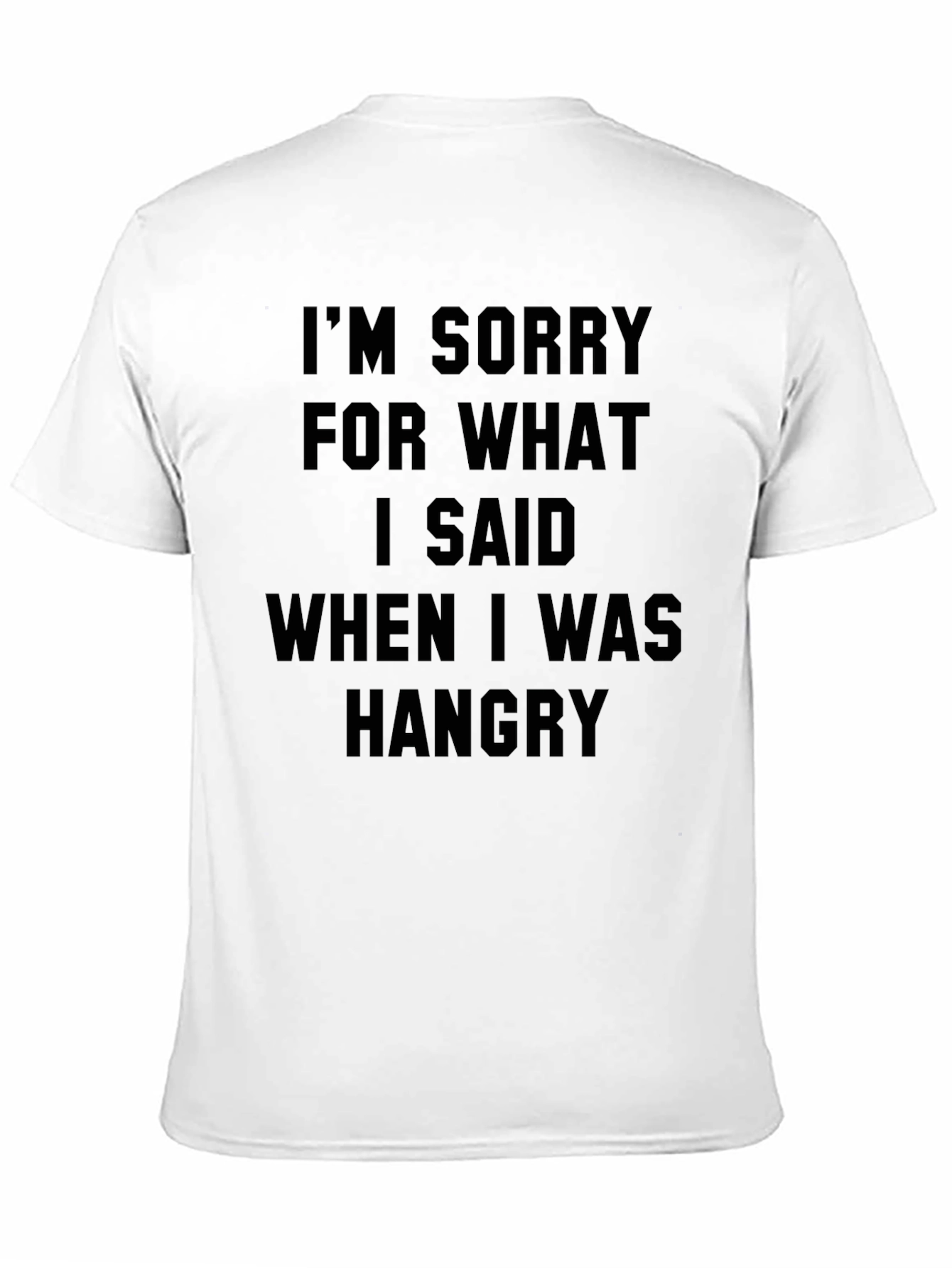 Black Hangry Apology T-Shirt view 11
